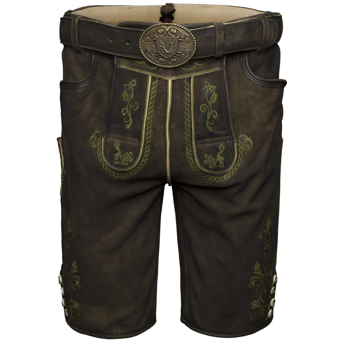 Krüger Trachtenlederhose Milian Herren (1-tlg) Trachtenlederhose, Trachtenhose, Bayerische Lederhose, Oktoberfest