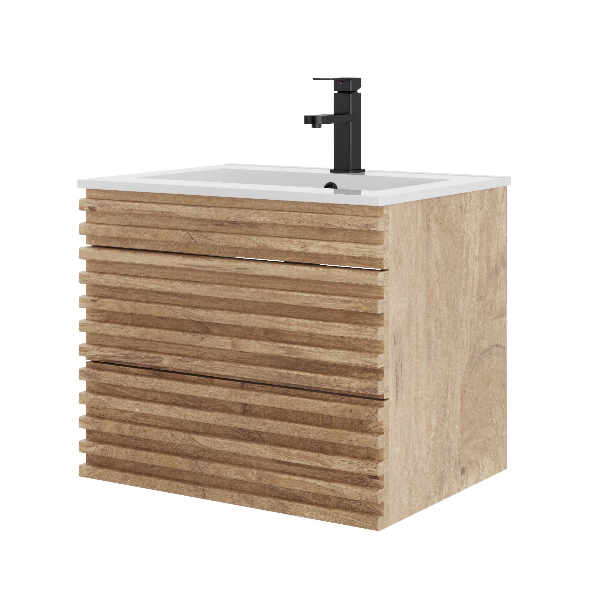 UEV Waschtisch mit Unterschrank, natur, 60cm/75cm/90cm günstig online kaufen