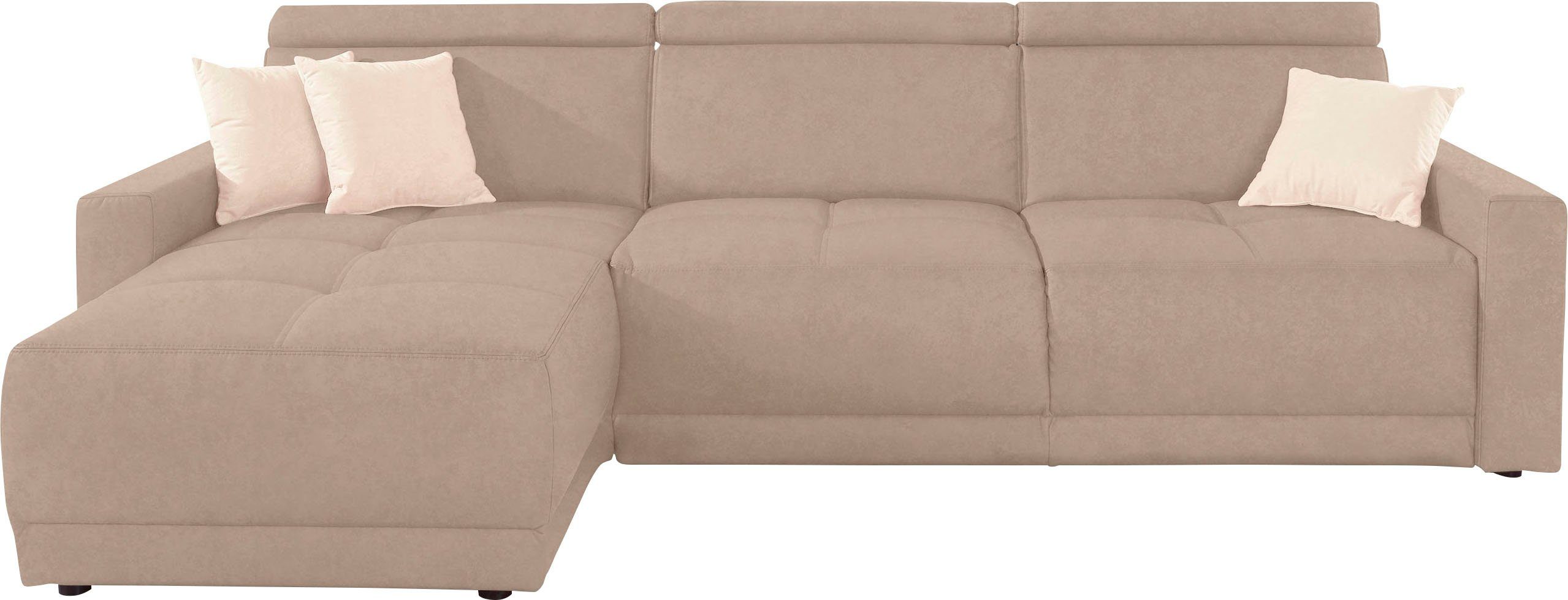 DOMO collection Ecksofa "Ava mit moderner Sitzheftung & toller Doppelnaht, günstig online kaufen