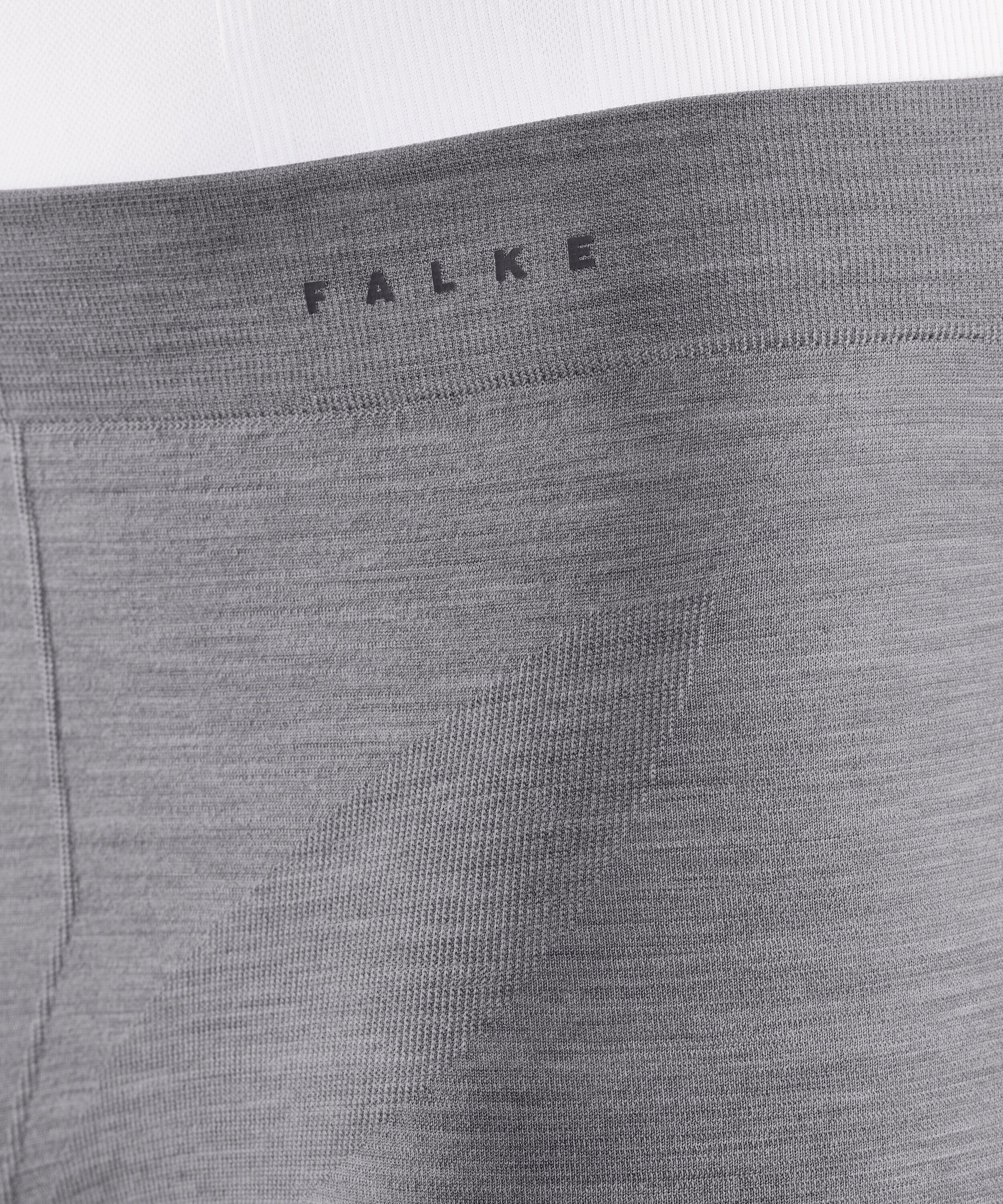 FALKE Funktionsunterhose Wool-Tech Light mit (1-St) Merinowolle (3757) grey-heather feinster