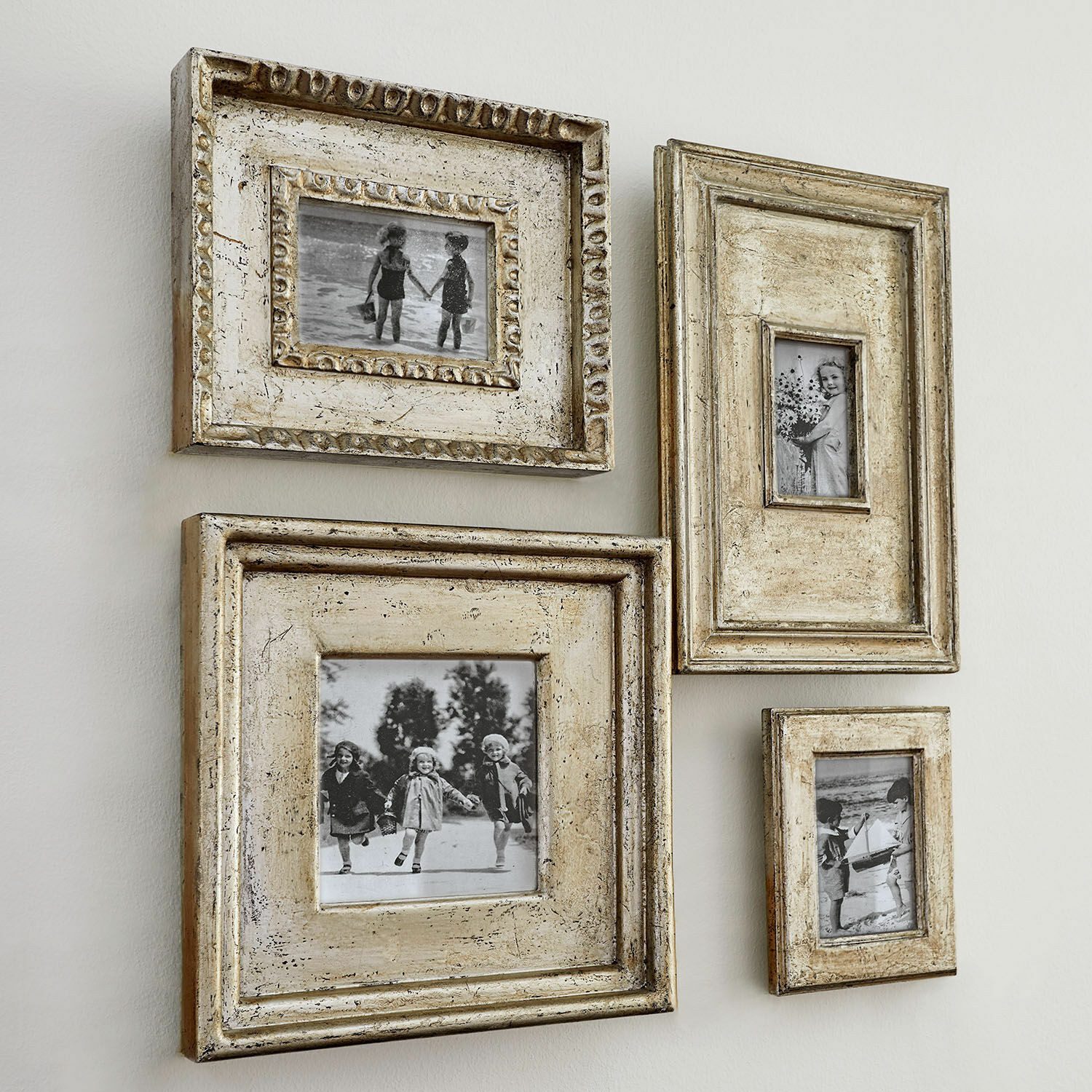 Mirabeau Bilderrahmen Bilderrahmen 4er Set Holny antiksilber günstig online kaufen