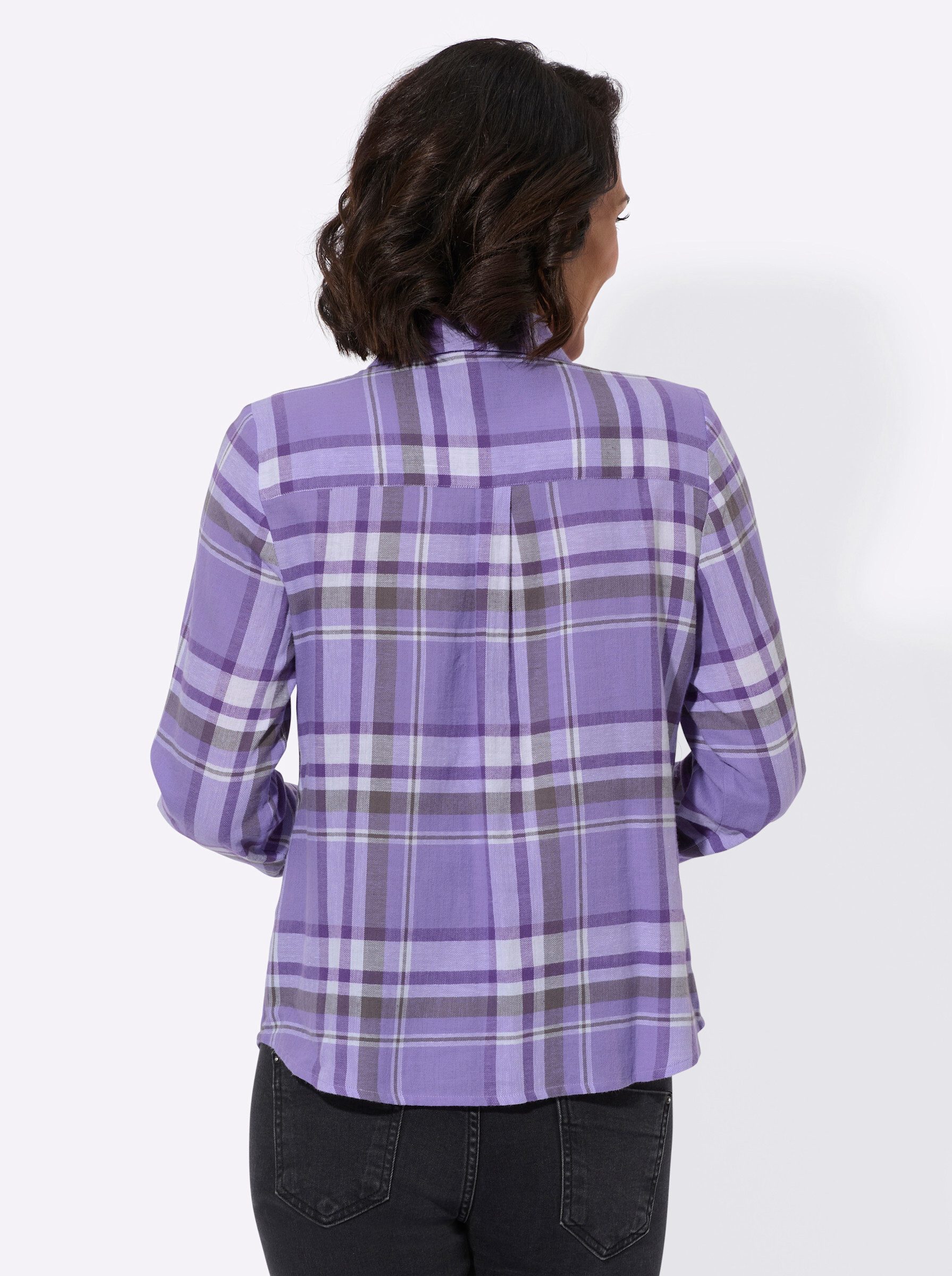 Witt Klassische Bluse Karo-Bluse Langarm