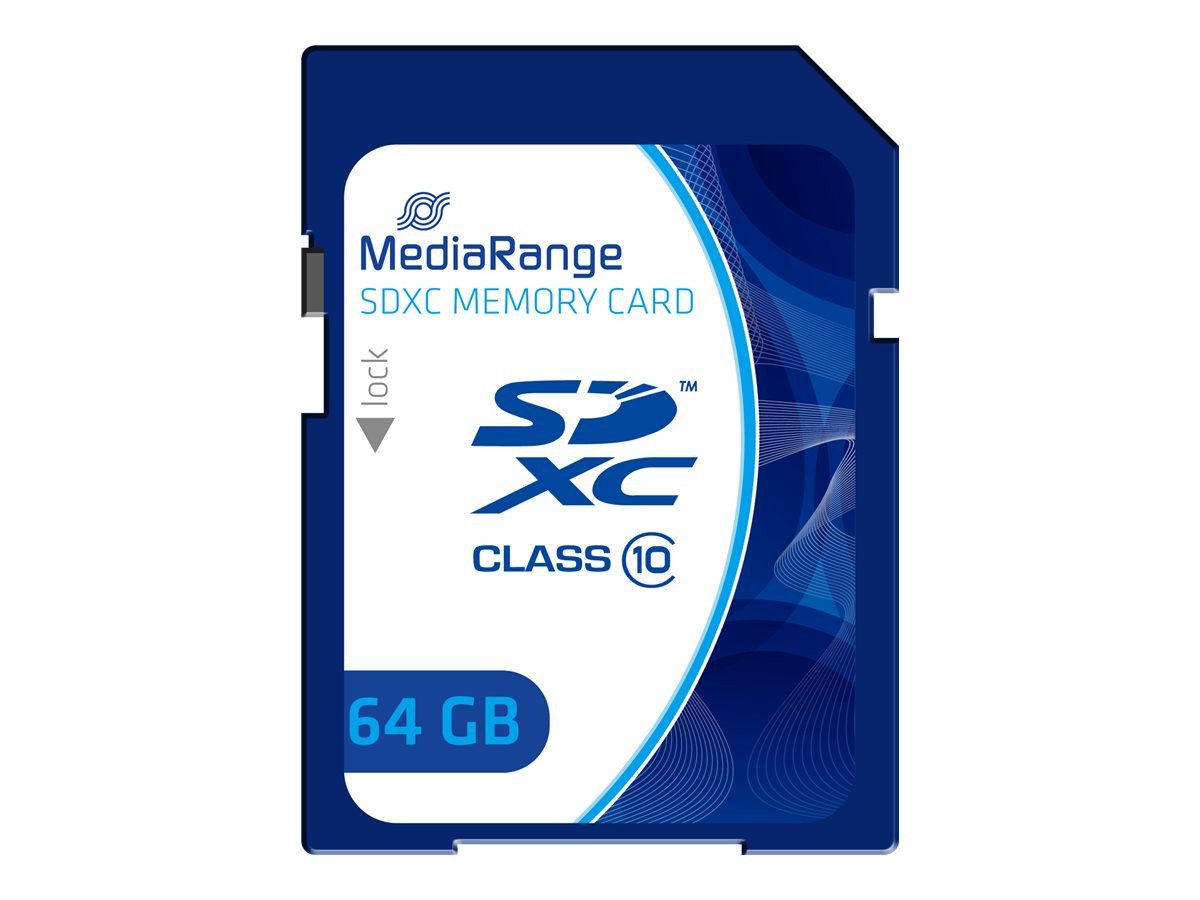 Mediarange MEDIARANGE SD Card 64GB MediaRange SDHC CL.10 Micro SD-Karte