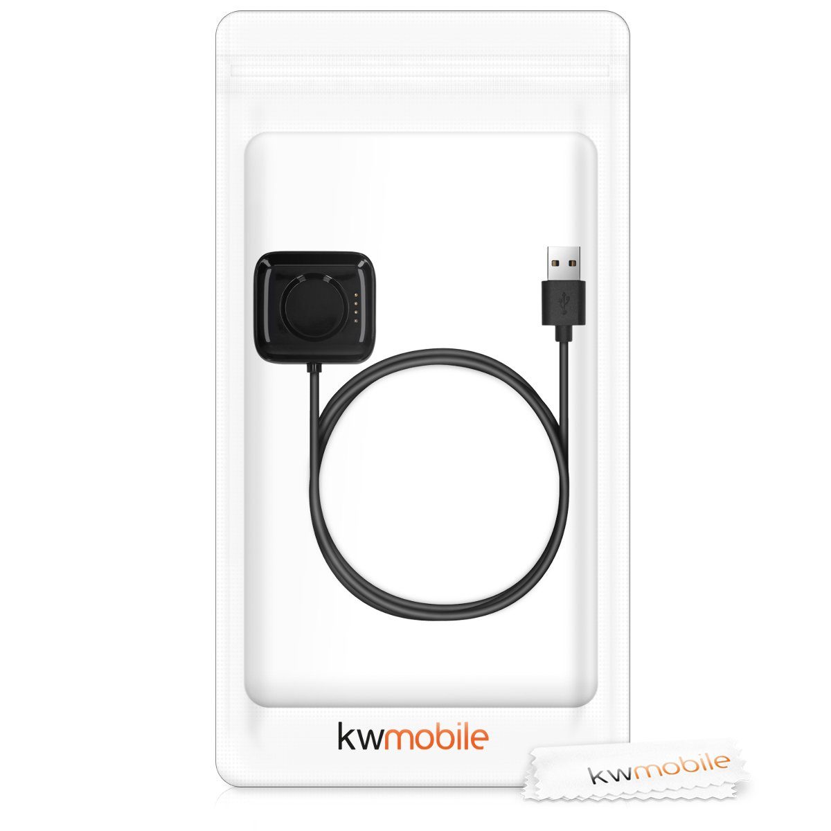 kwmobile USB (46mm) Elektro-Kabel, Watch für - Aufladekabel - Oppo Watch Schwarz 1 Fitnesstracker Smart Ladekabel Charger Kabel Ersatzkabel