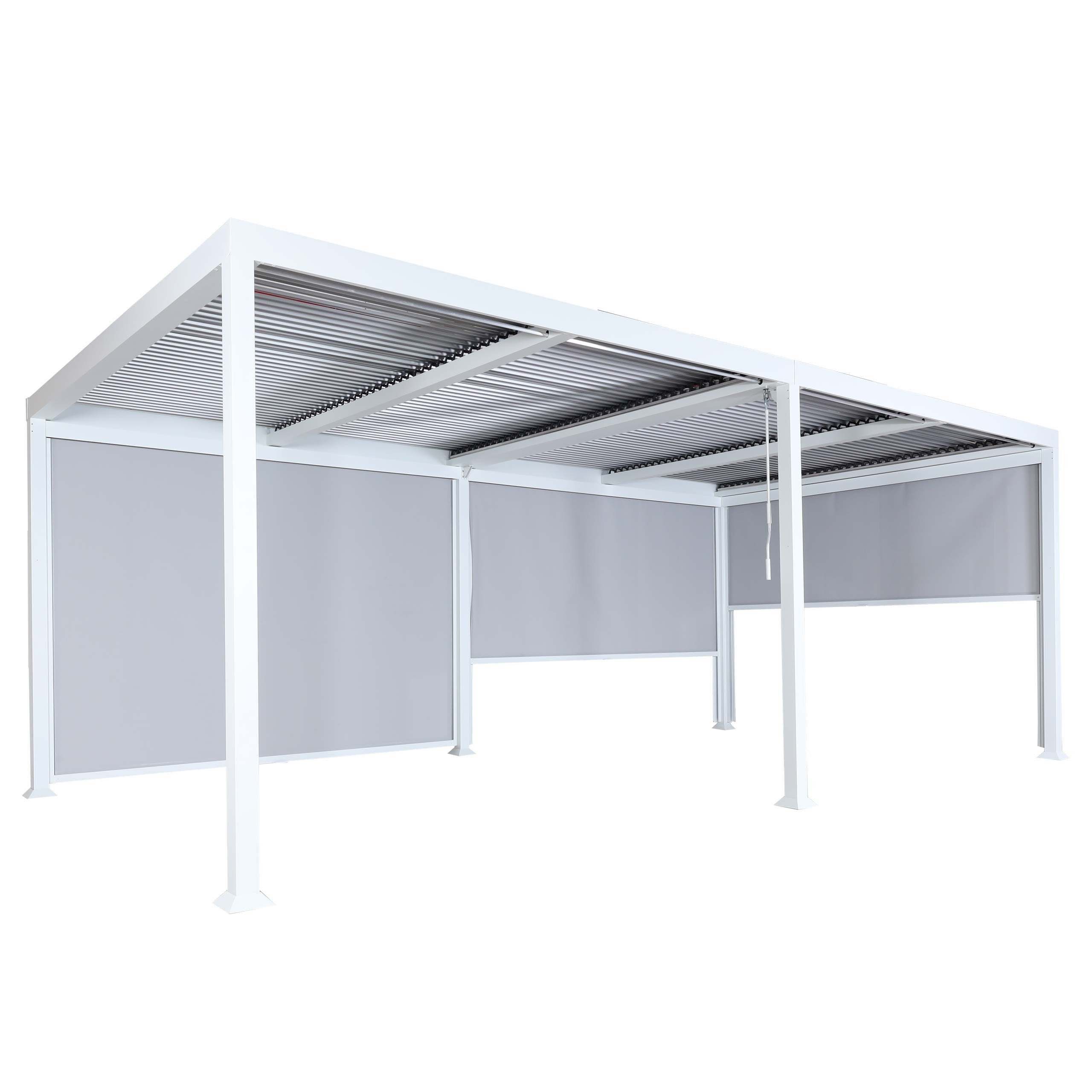 MCW Pergola MCW-L41-3S, BxTxH: 590x306x224 cm, Inklusive Füße für eine stabile Standfestigkeit