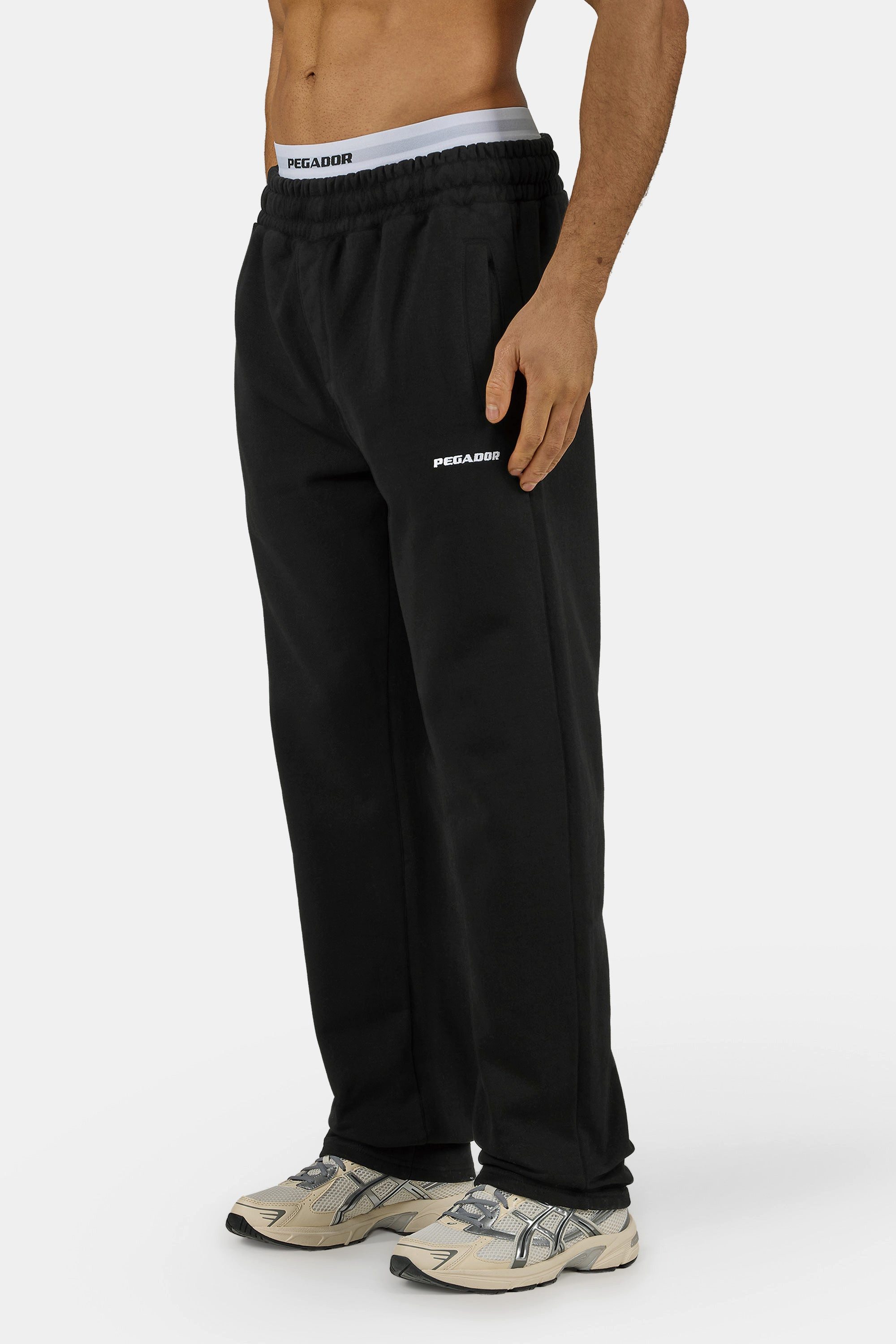 PEGADOR Sweathose Logo Wide Sweat Pants Baumwollmischung, weit günstig online kaufen