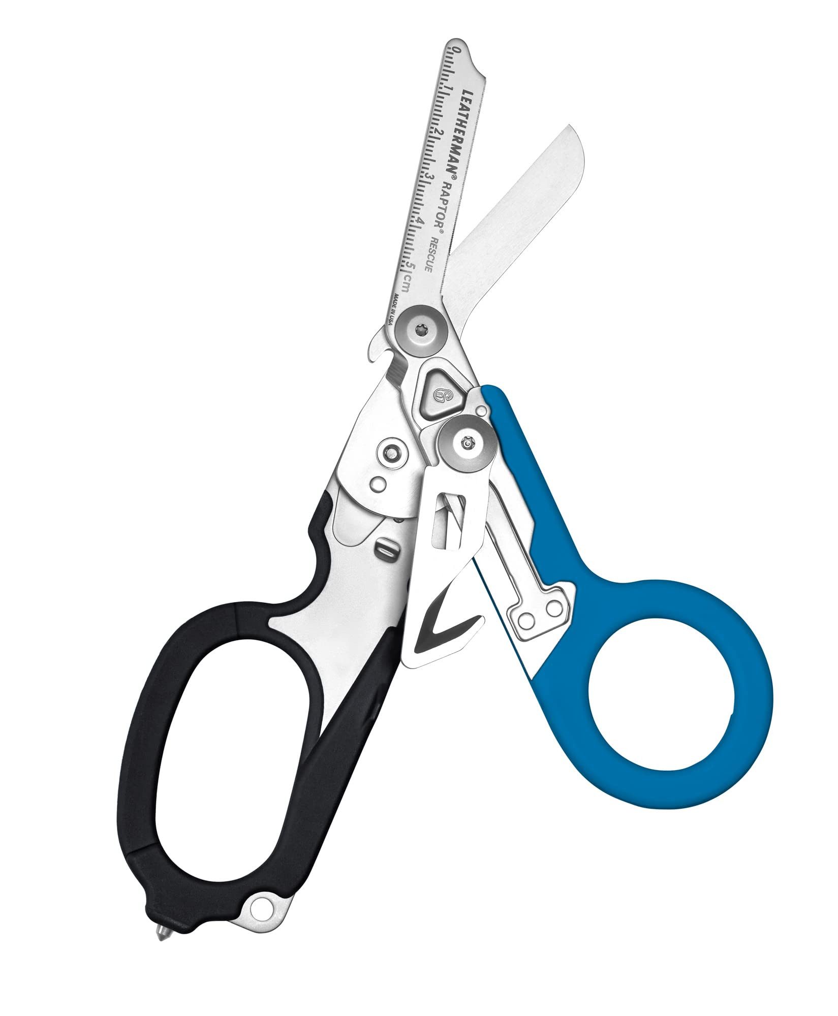 Multitool Leatherman Raptor Rescue - Für Notfall, Schwarz/Blau & Utility Holster