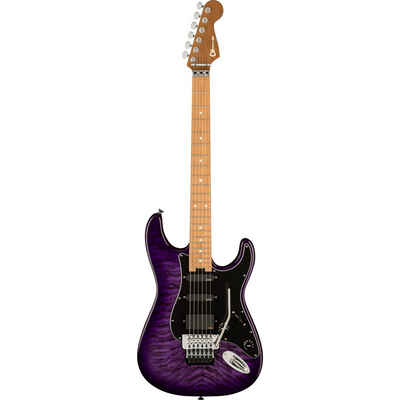 Charvel E-Gitarre, Marco Sfogli Pro-Mod So-Cal Style 1 HSS FR CM QM Transparent Purple