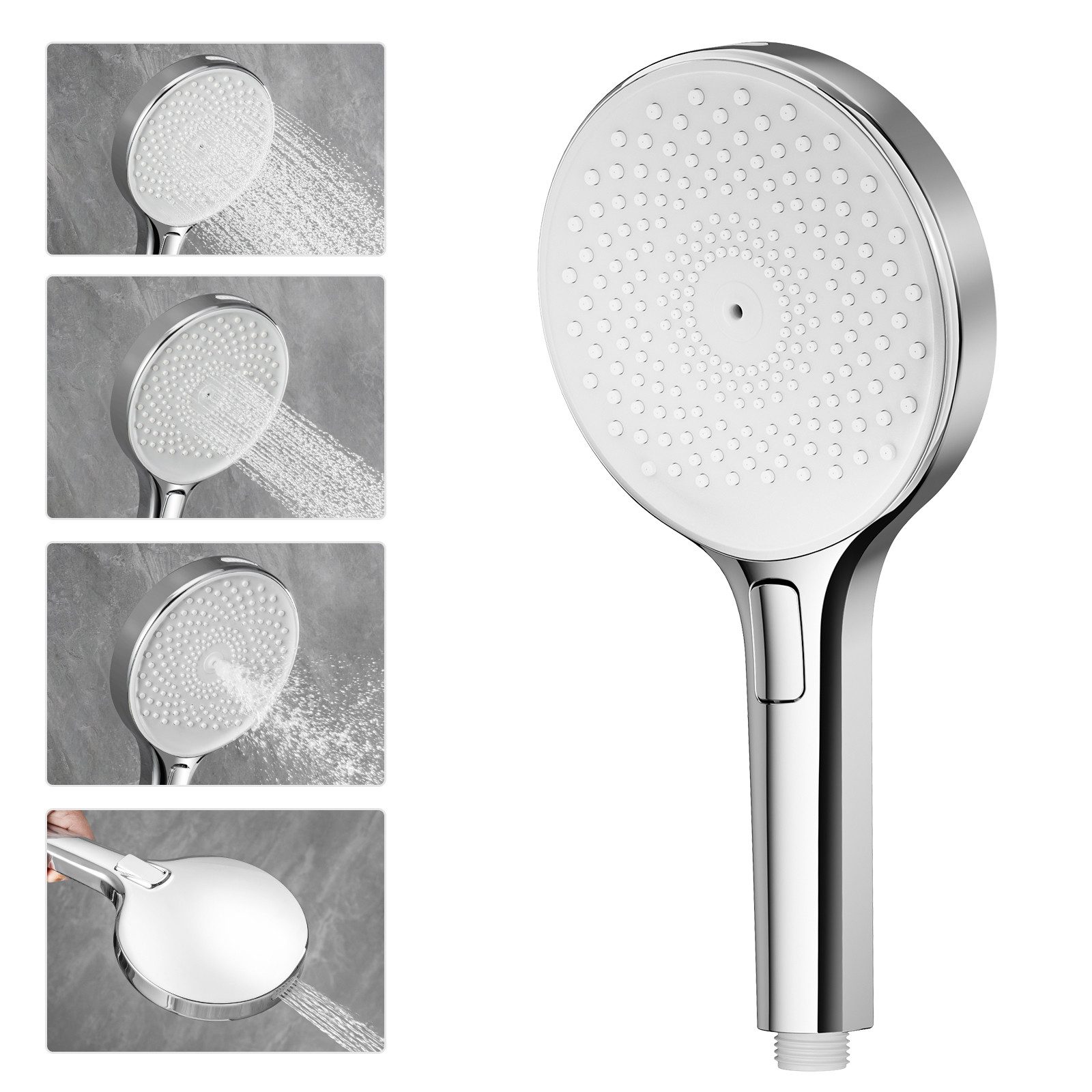 Handbrause Chrom Handbrause für Dusche ABS Handheld-Duschkopf Chrom