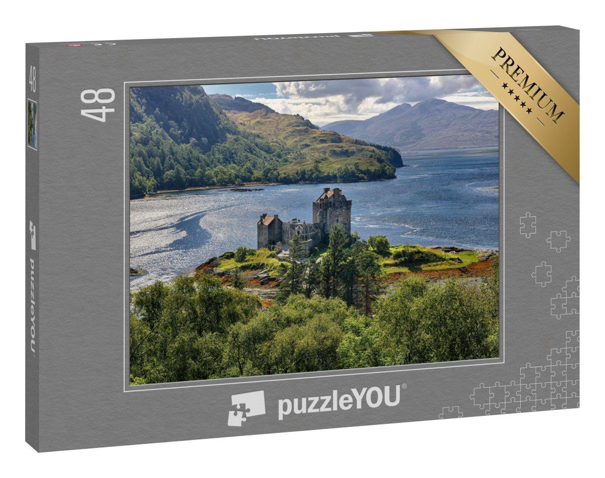 puzzleYOU Puzzle Festung Eilean Donan Castle, Highlands, Schottland, 48 Puzzleteile, puzzleYOU-Kollektionen Natur, Schottland