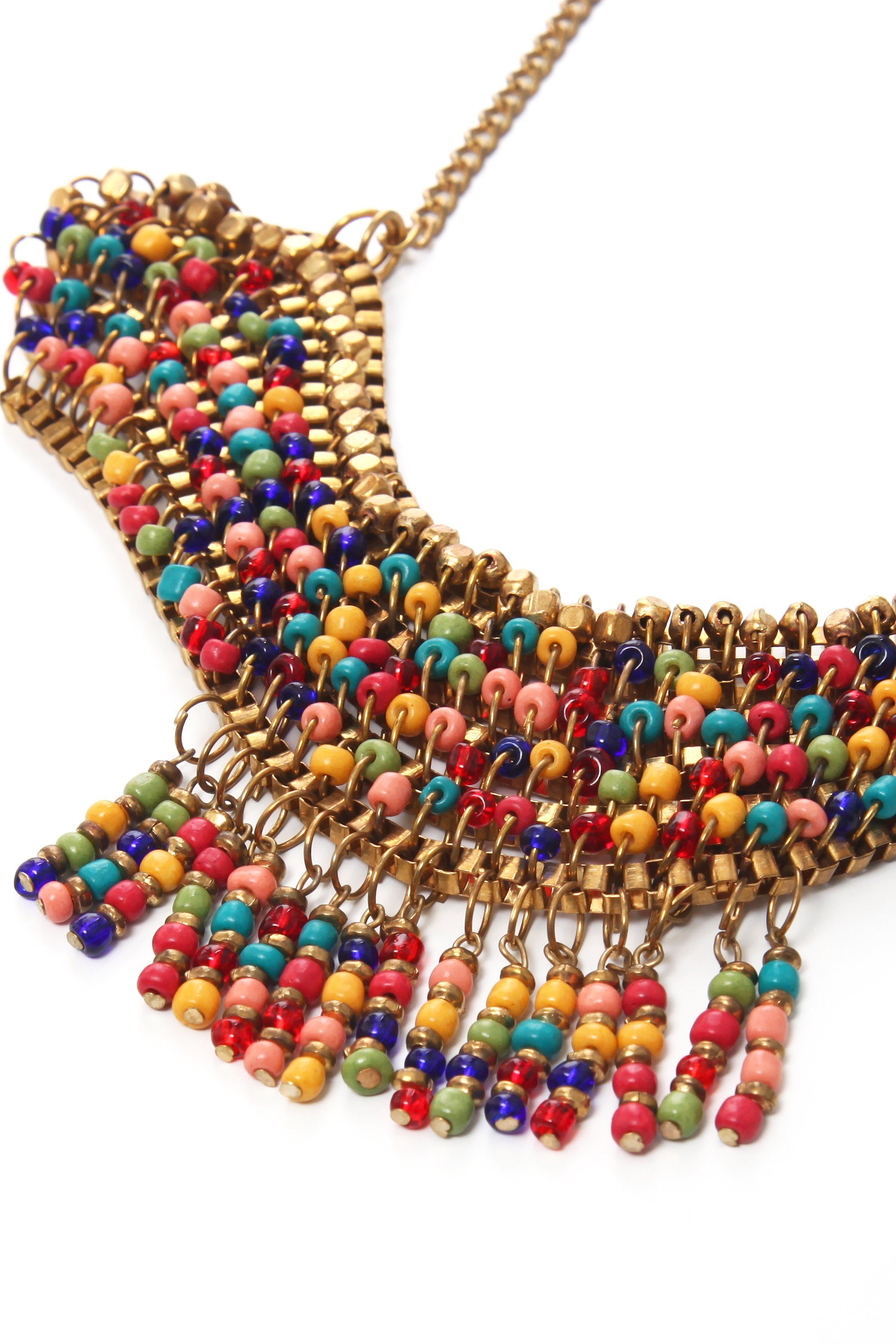COLLEZIONE ALESSANDRO Statementkette Floria, mit vielen bunten Glasperlen
