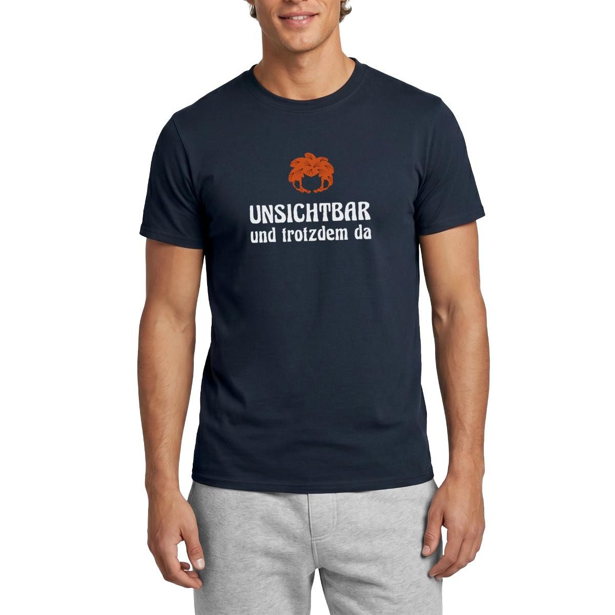 Spreadshirt T-Shirt Pumuckl Mit Spruch Unsichtbar Und Trotzdem Da Männer T-Shirt (1-tlg)