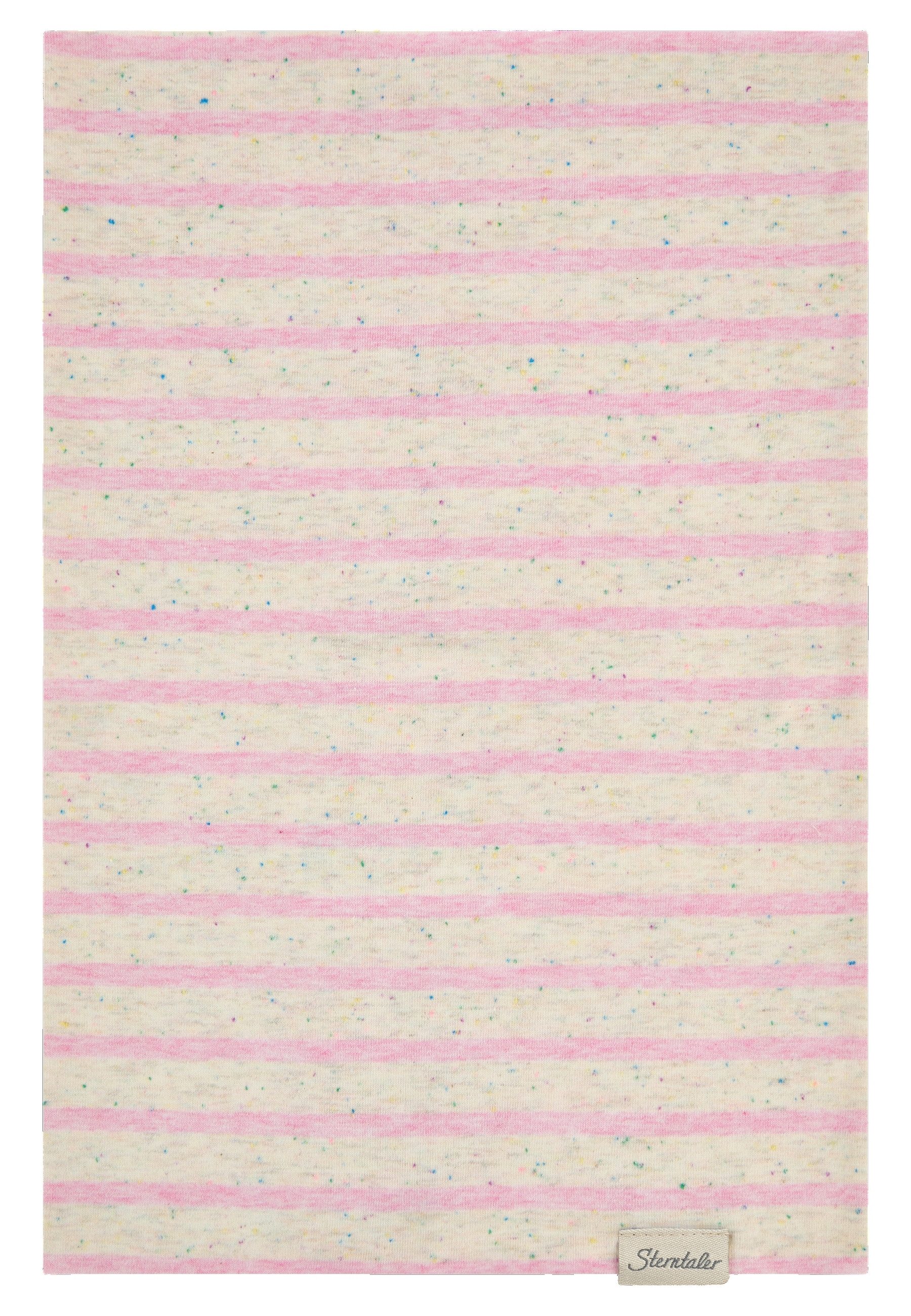 Sterntaler® Halstuch Schlauchschal geringelt, (1-St), Schlauchschal aus Ringel-Melangejersey mit bunten Pünktchen