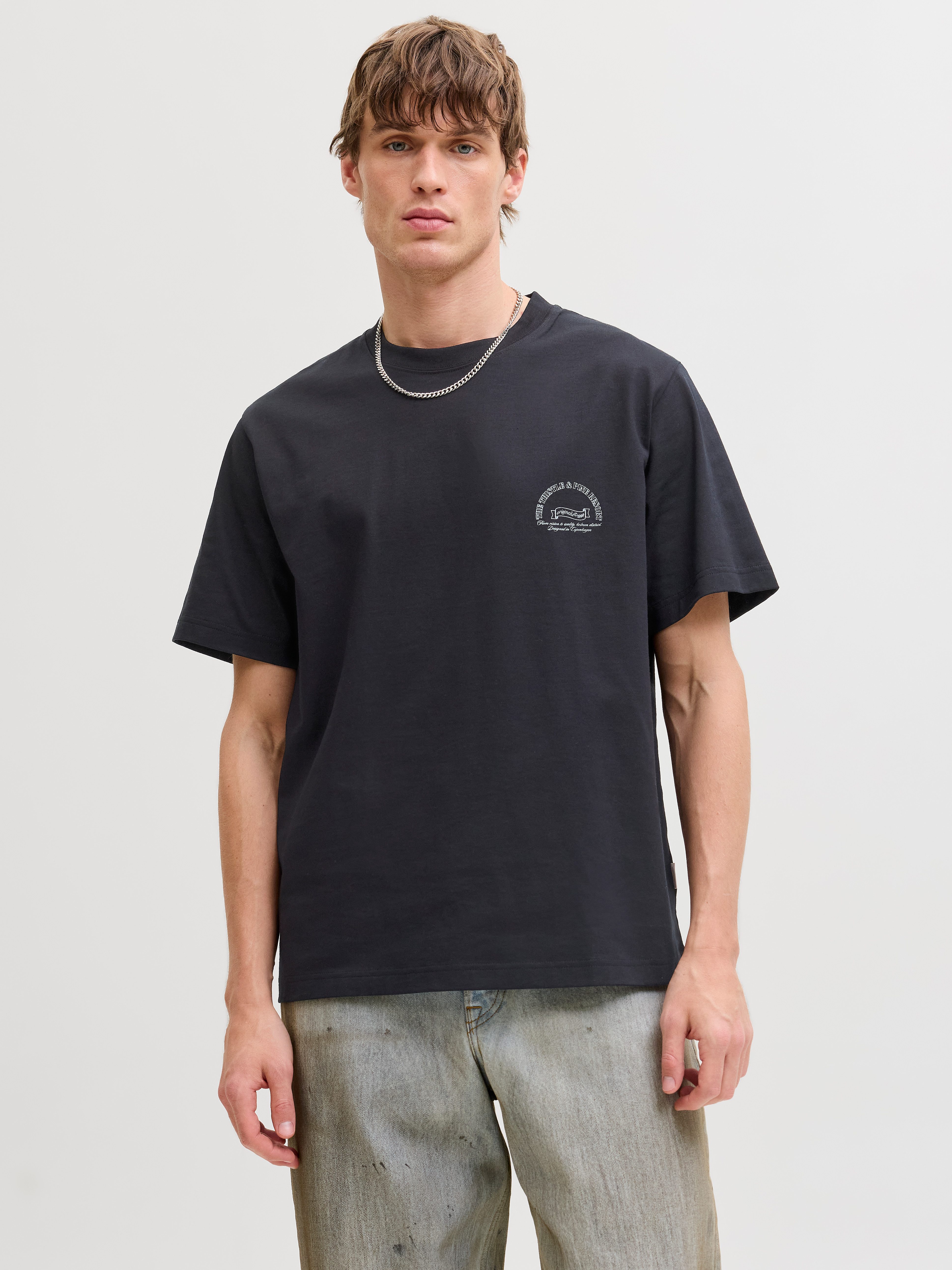 Jack & Jones T-Shirt JORMONTAUK PHOTO BACK TEE SS CN
