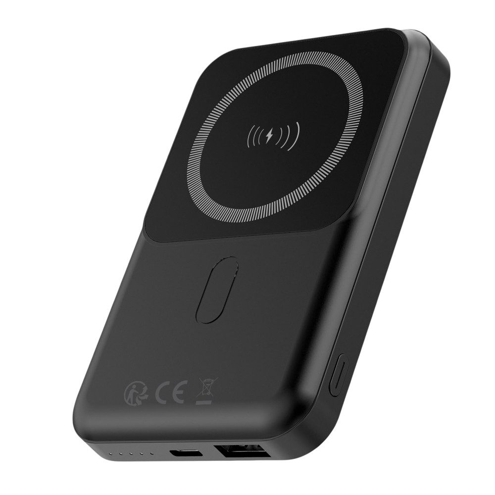 Forever MATB-100 Powerbank 10000 mAh (5 V), MagSafe, PD+QC 22,5W, Wireless Charging 15W, LED-Display