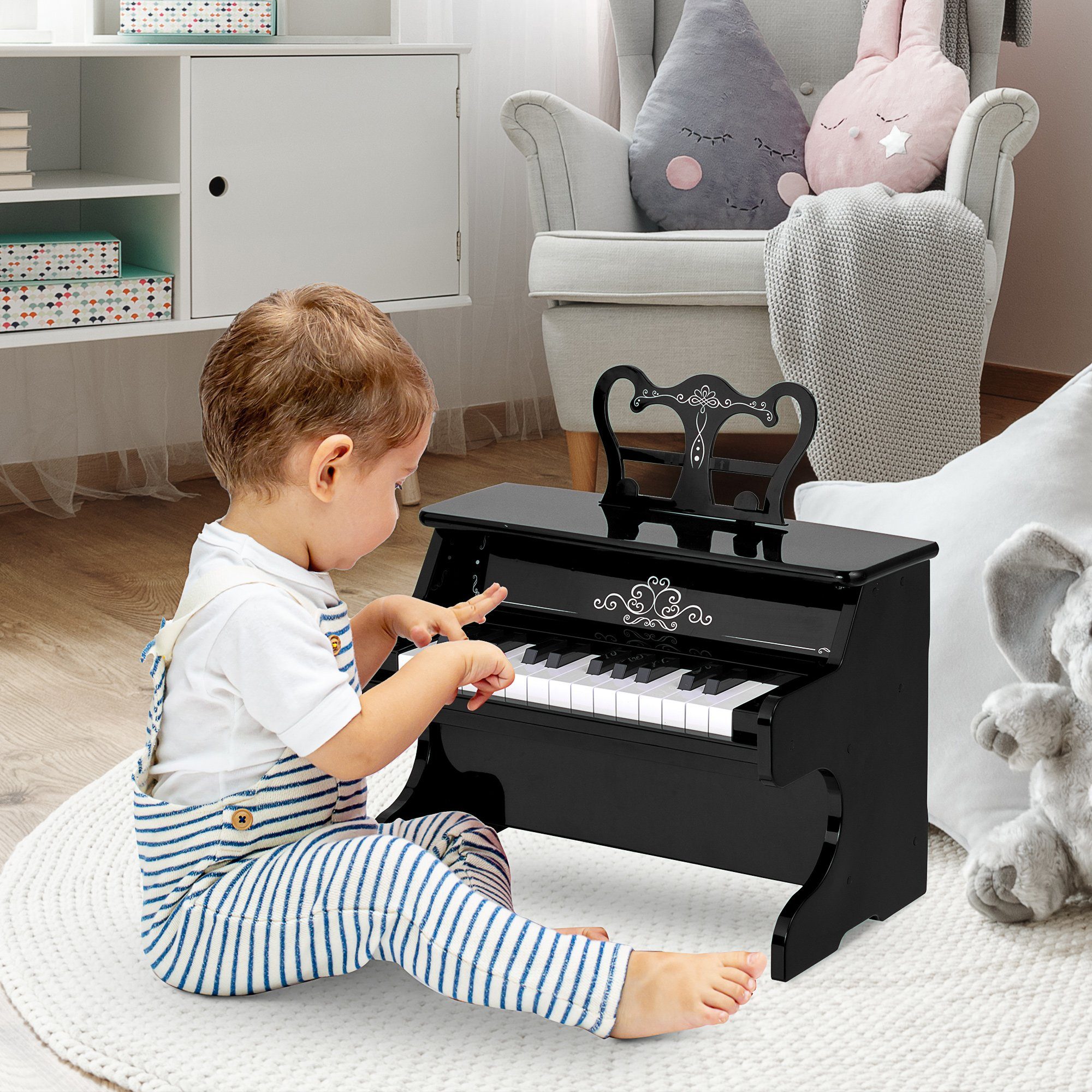 HOMCOM Spielzeug-Musikinstrument Kinderklavier