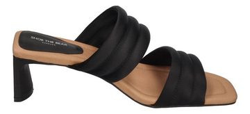 SHOE THE BEAR SYLVI PADDED STRAP Keilpantolette Black Satin