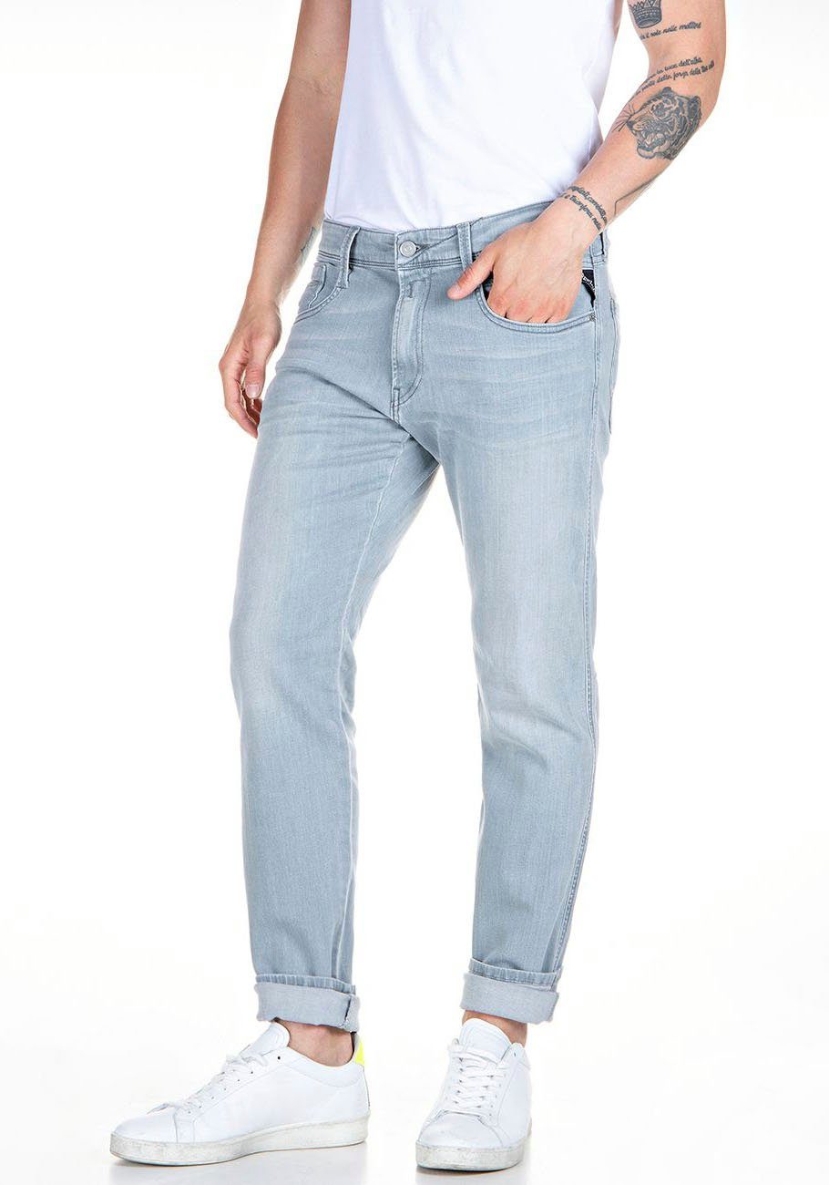 light-grey Slim-fit-Jeans Superstretch Replay Anbass