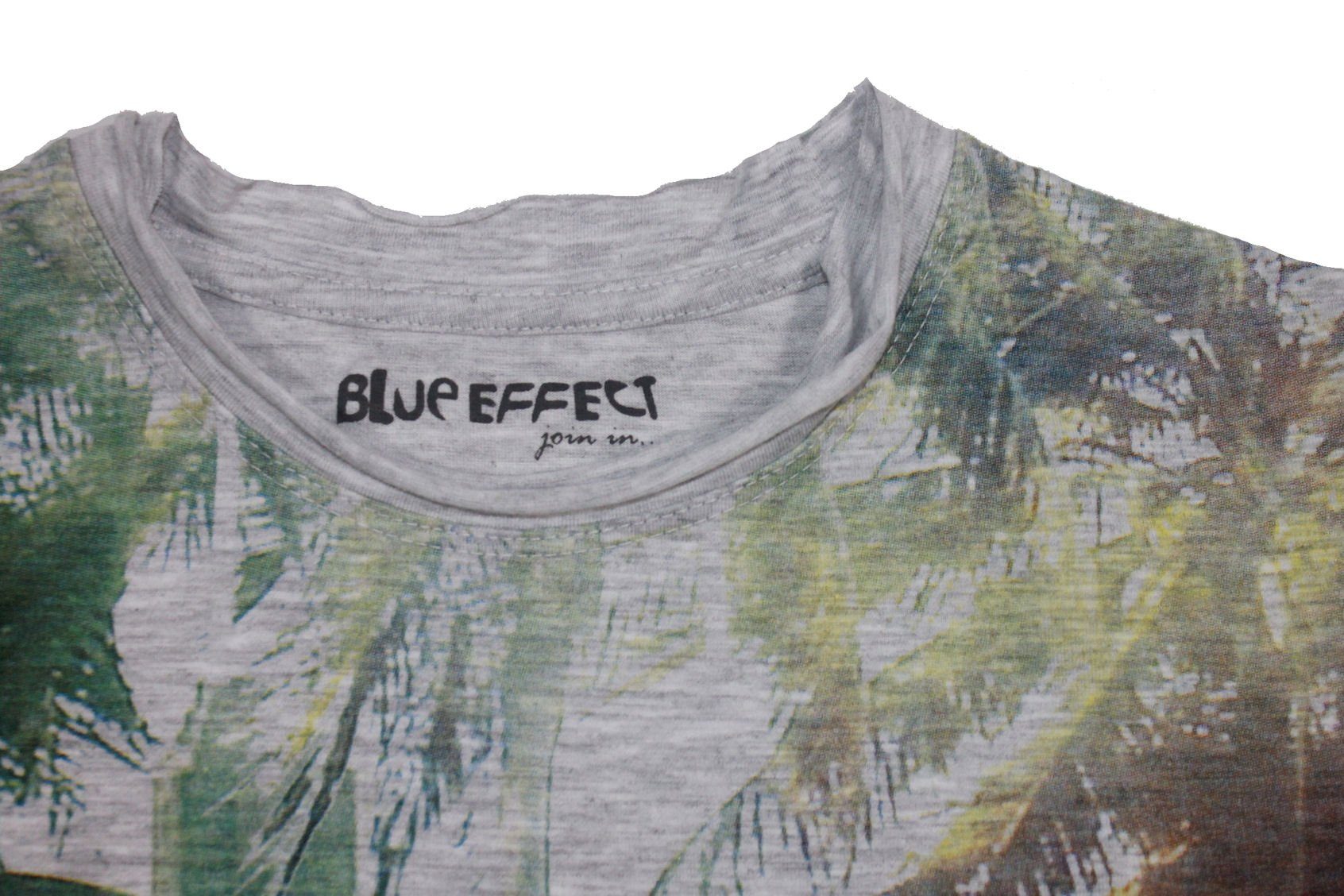 EFFECT boys effect T-Shirt T-Shirt BLUE Fotoprint hellgrau (1-tlg) blue