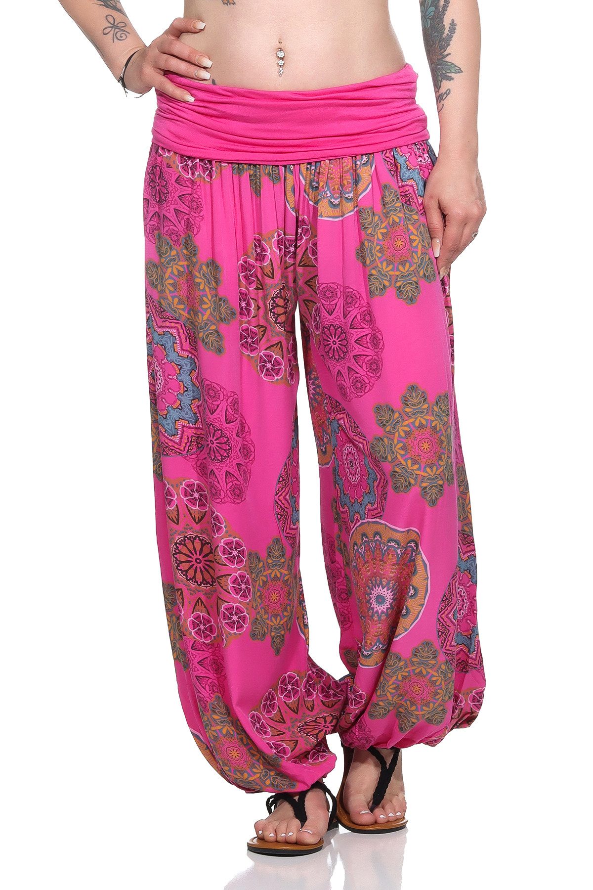 OriginalYou Haremshose Pumphose für Damen weite und luftige Sommerhose mit elastischem Bund, hautfreundlich, luftig und leicht