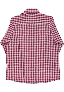 OS-Trachten Trachtenhemd Pexxa Langarm Jungen Hemd mit 3D-Optik