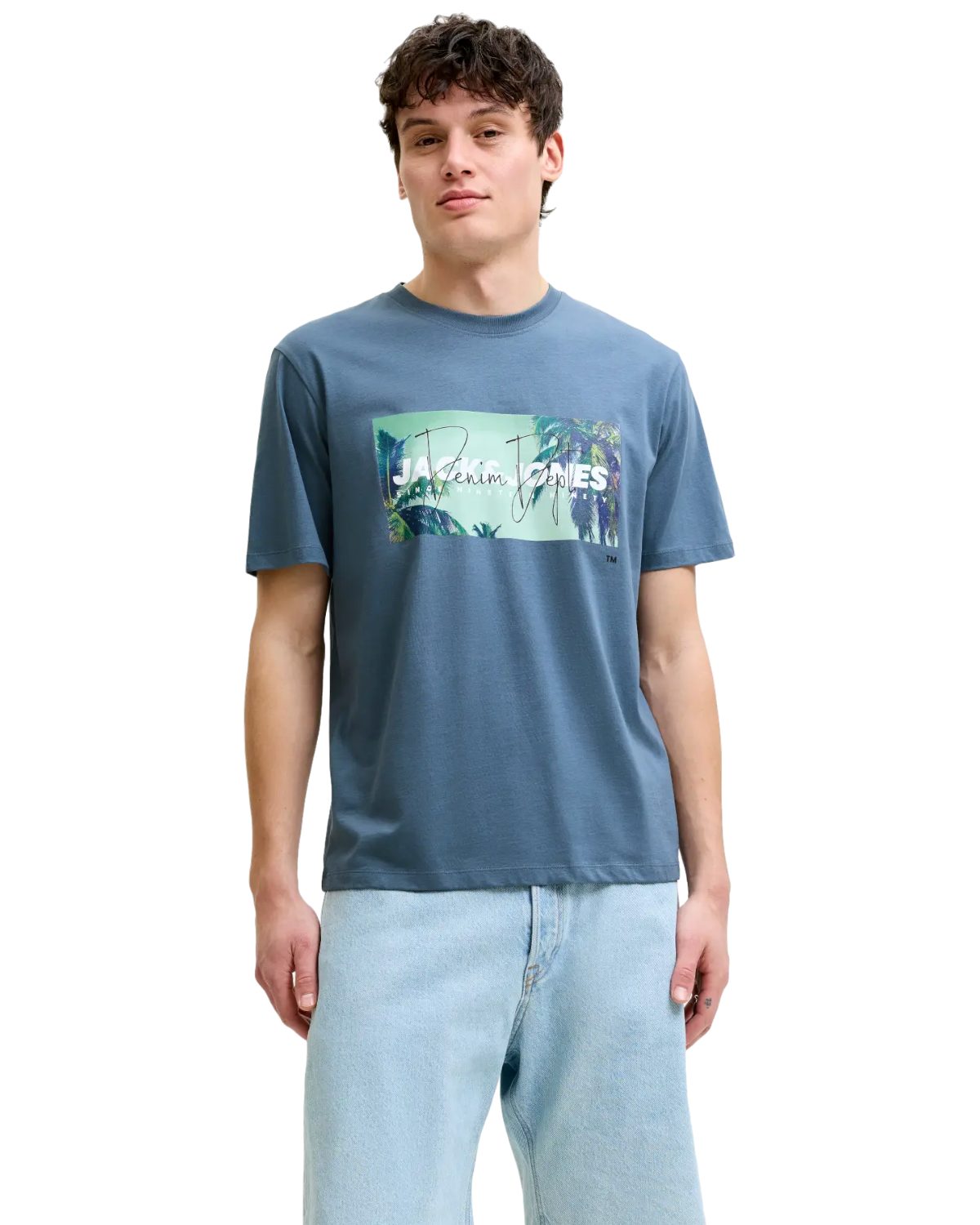 Jack & Jones Print-Shirt (Spar-Set, 3er-Pack) mit Logodruck, aus Baumwolle