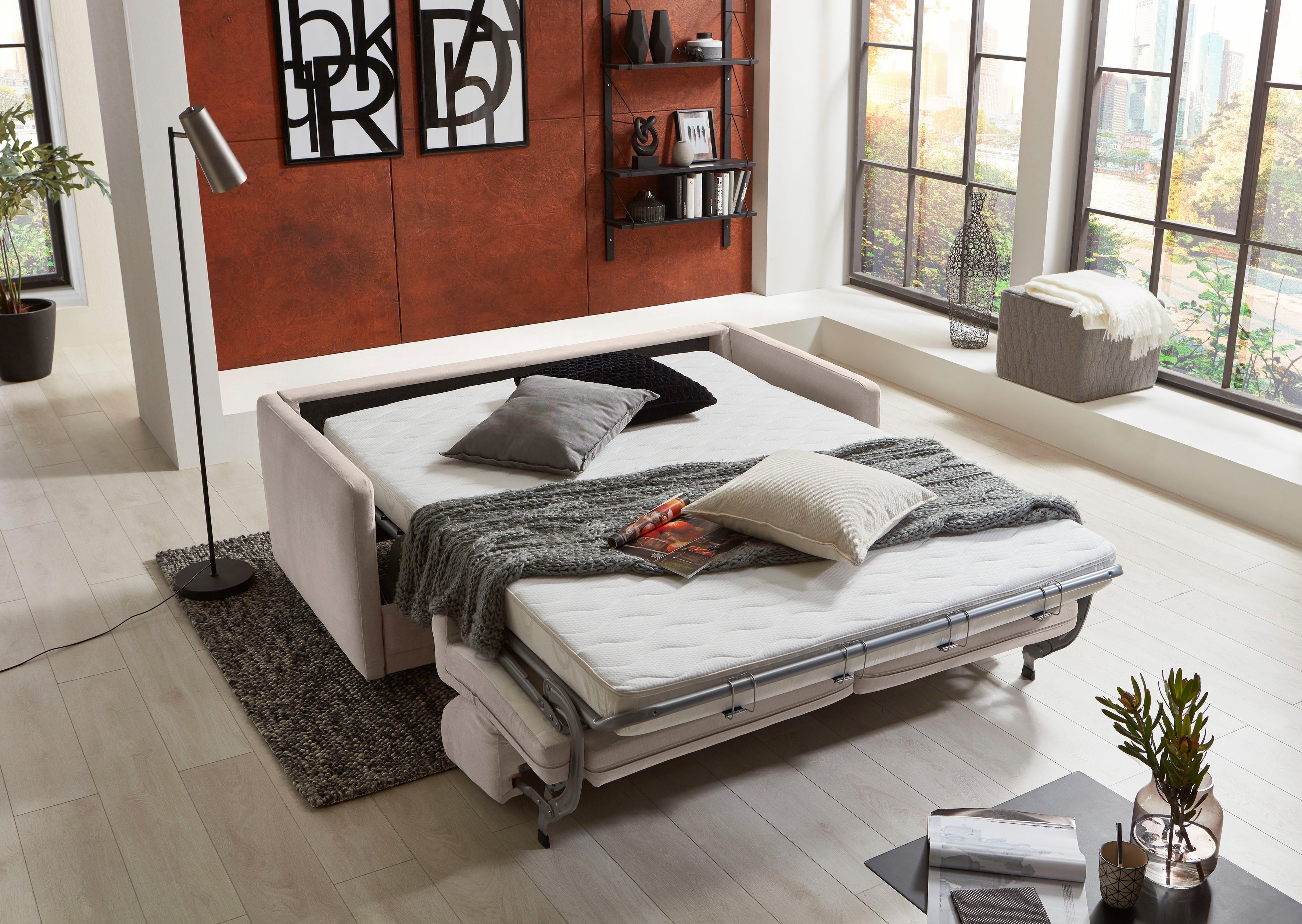 ATLANTIC home collection Schlafsofa Limone, für Dauerschläfer geeignet inkl günstig online kaufen