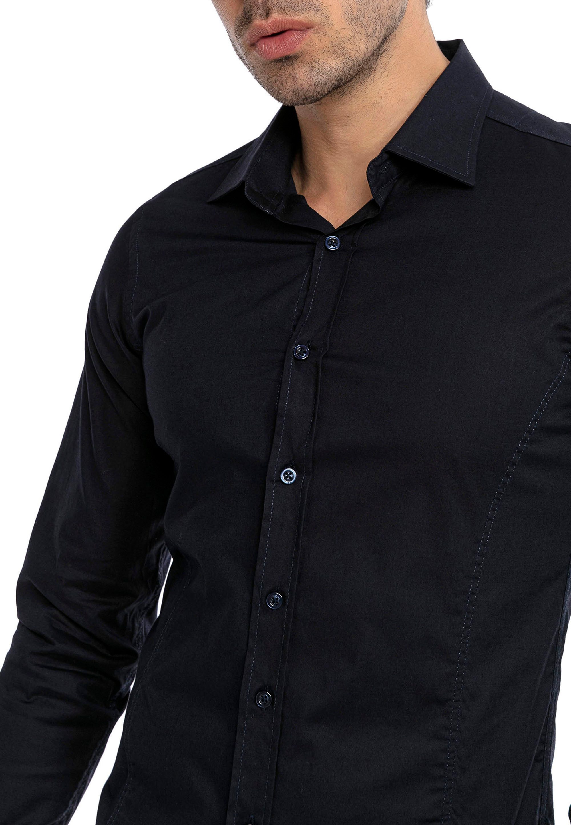 RedBridge Langarmhemd in Slim Fit – günstig online kaufen