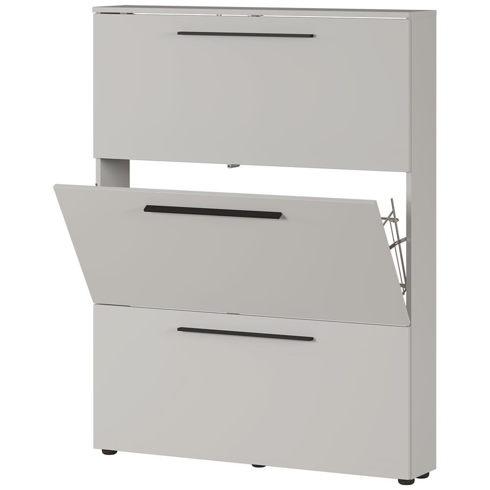 Lomadox Schuhschrank UTRERA-01 Schuhkipper Flur schmal, modern, weiß, Kasch günstig online kaufen