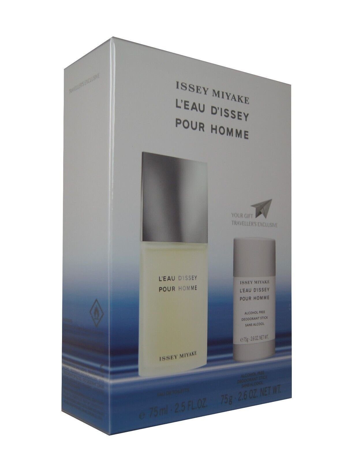 Issey Miyake Duft-Set Issey Miyake L'Eau D`Issey Pour Homme EDT 75ml + Deodorant Stick 75g, 1-tlg.
