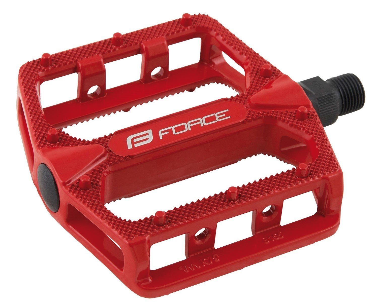 FORCE BMX FORCE Fahrradpedale HOT Aluminium, Pedale rot