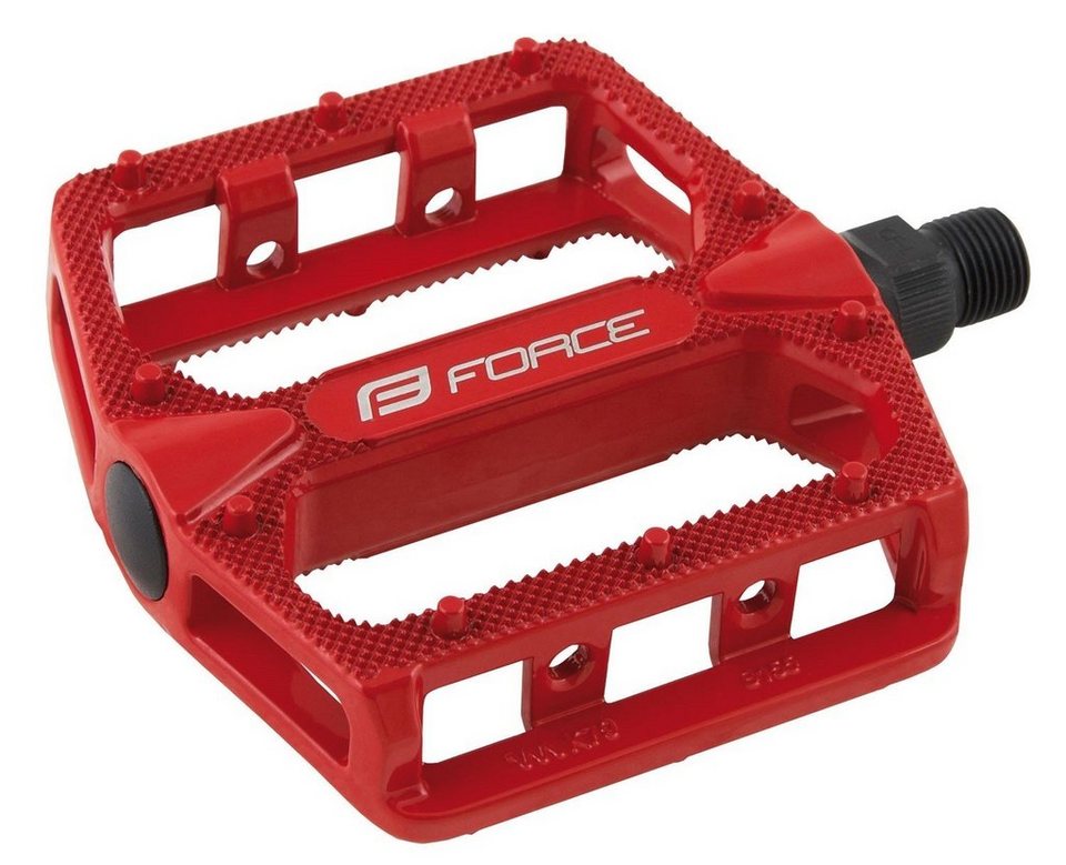 FORCE Fahrradpedale Pedale FORCE BMX HOT Aluminium, rot