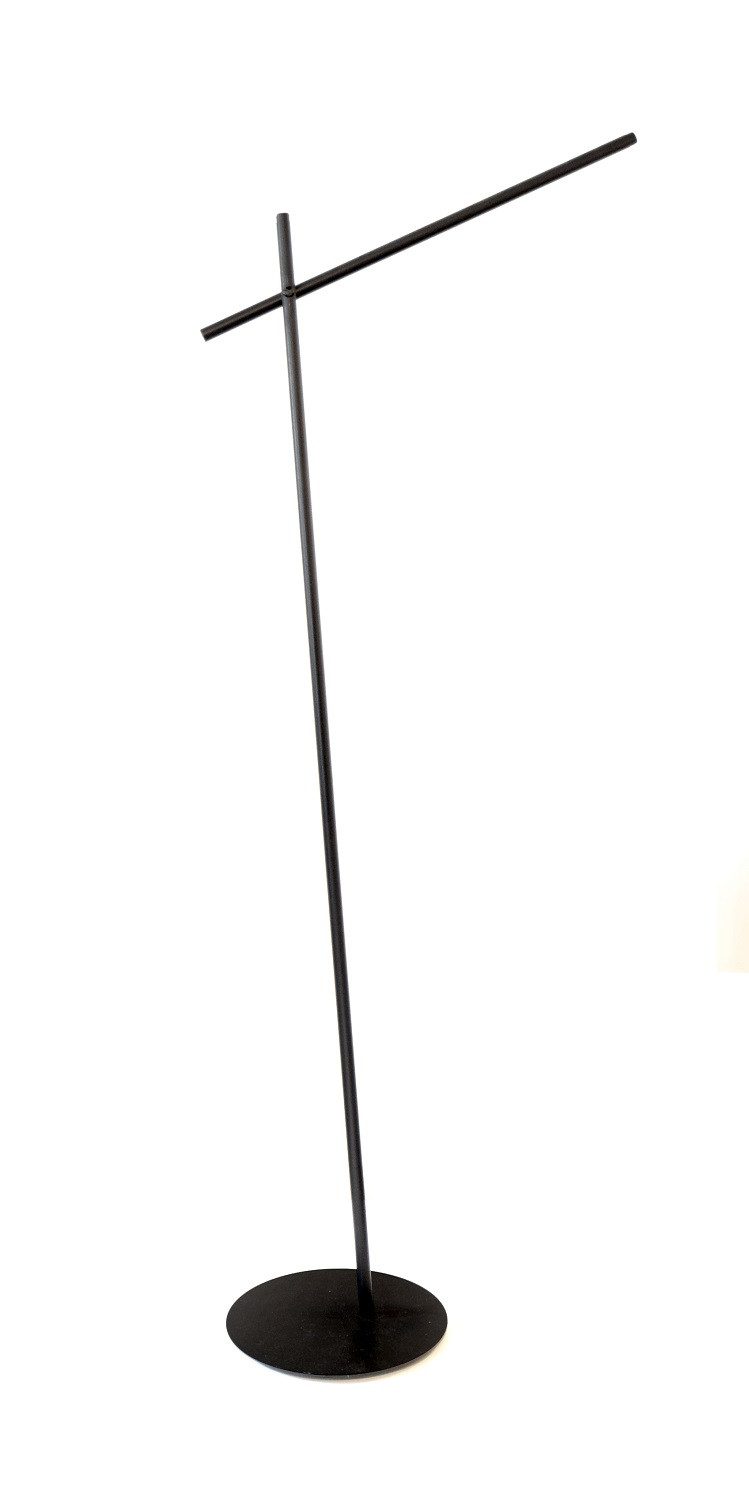 Hoopzi Lampenschirm Asym schwarz Vintage Retro Look, Größe: 25 cm Breit (Fuß) x 135 cm Höhe