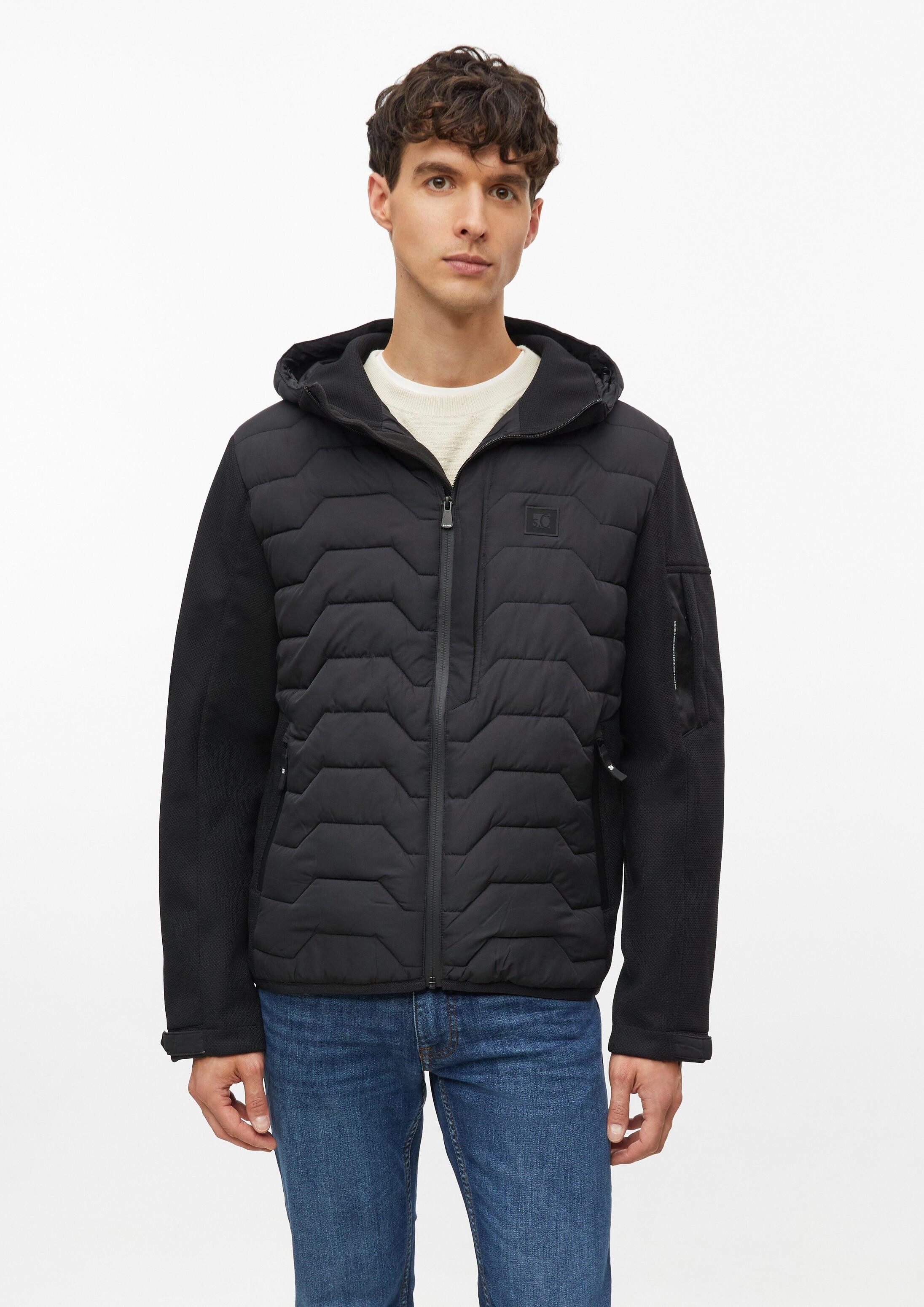 s.Oliver Winterjacke Outdoor-Jacke Sportive Outdoor-Jacke im Fabricmix mit Kapuze