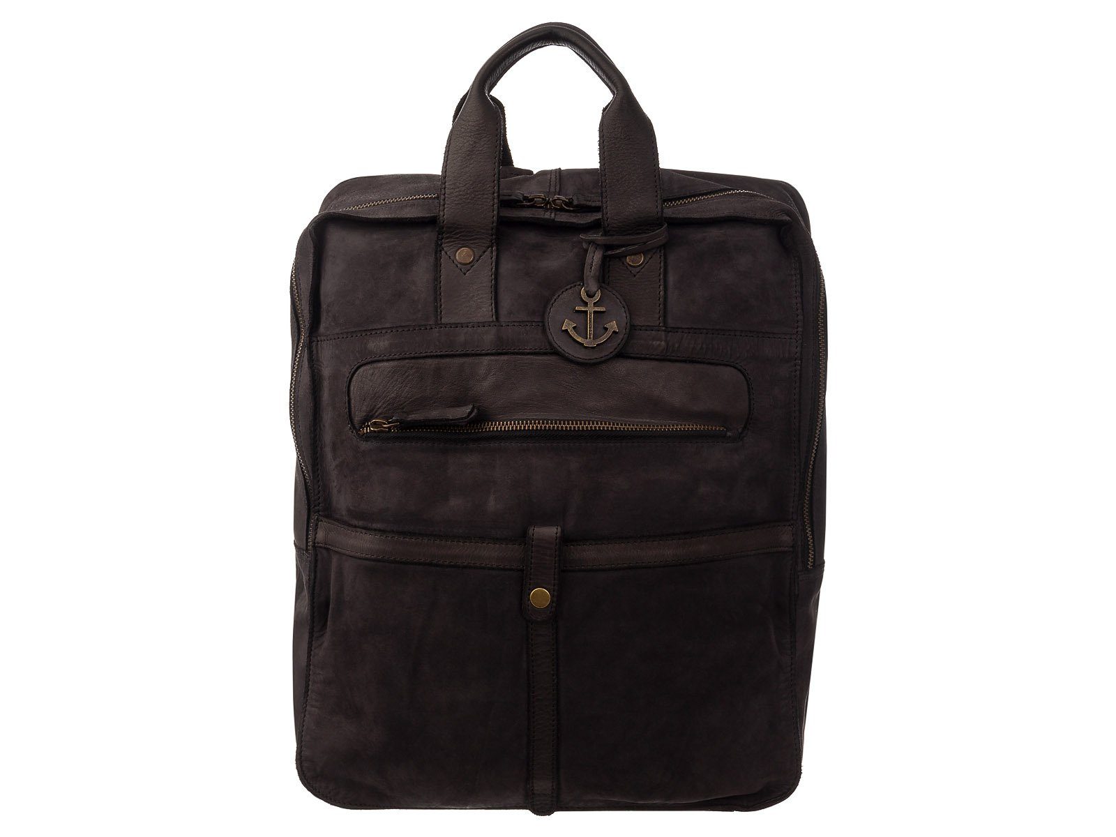 HARBOUR 2nd Cityrucksack Jonas Cool Casual Backpack-Style Laptoptrucksack, Leder Ash