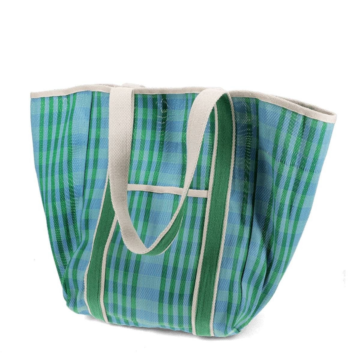 Rex London Tragetasche aus recyceltem Kunststoff, 28x19x36 cm gestreift