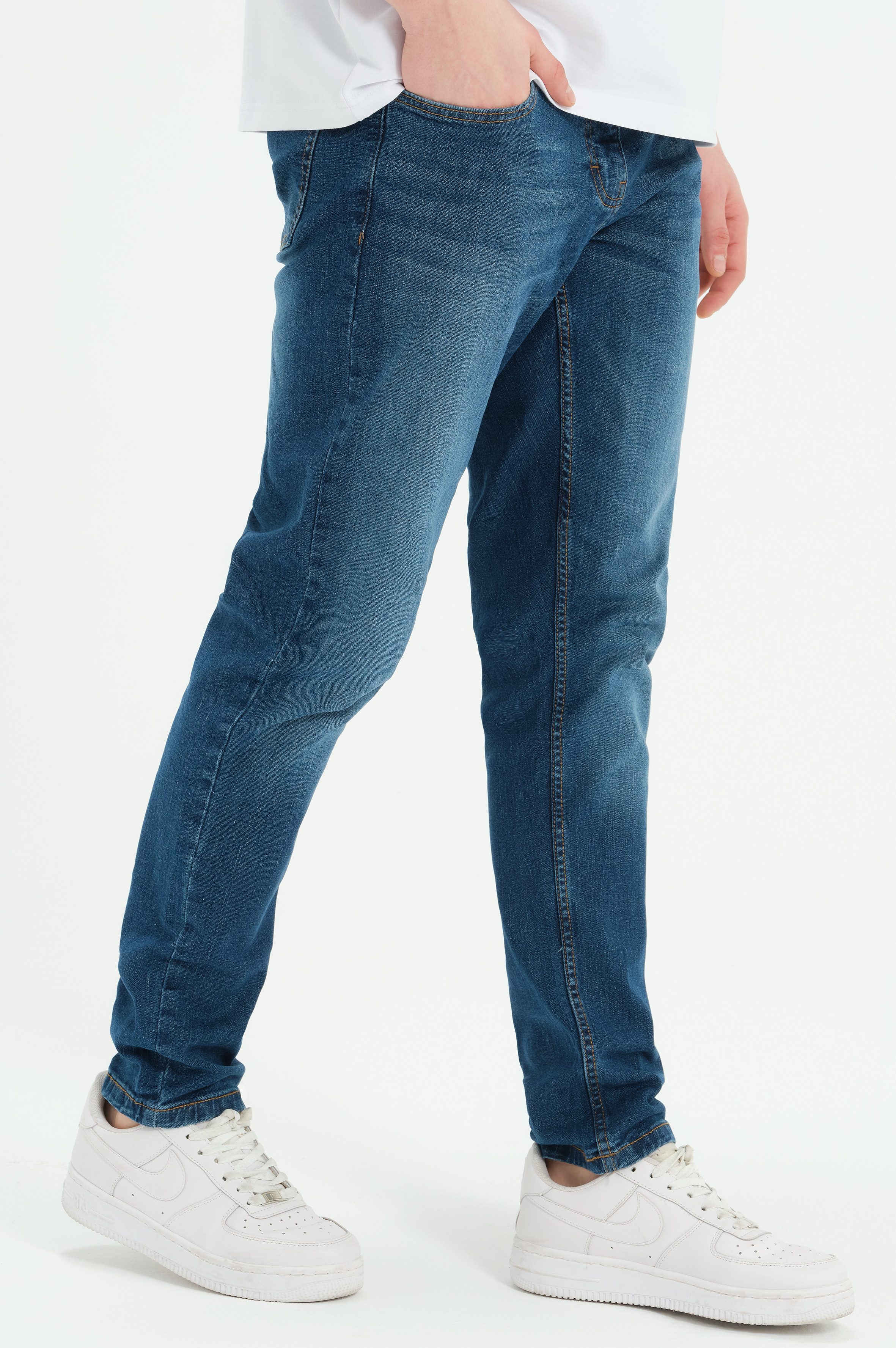 Smith & Solo Stretch-Jeans Hosen, Jeans Herren Slim Fit, Jeanshose 5-Pocket Design, Schmale Jeans, Slimfit