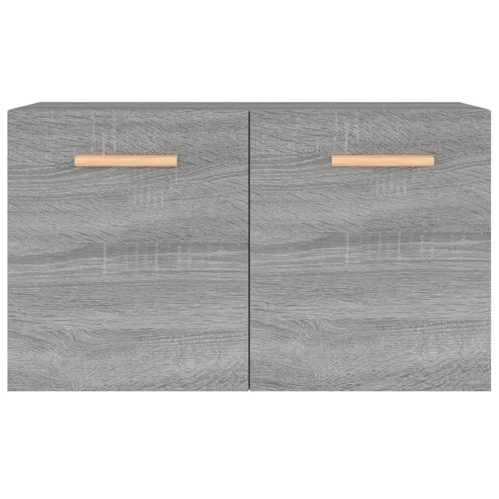 Fächerschrank Wandschrank Holzwerkstoff vidaXL 60x36,5x35 Grau (1-St) cm Sonoma