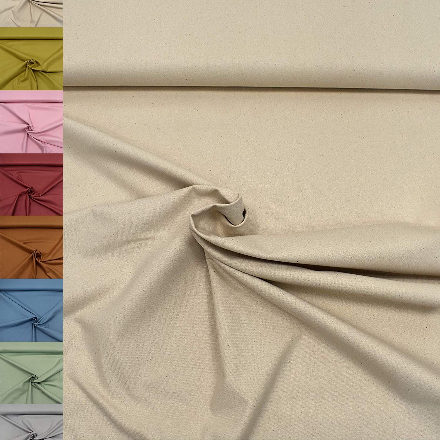 MAGAM-Stoffe Stoff "Dylan", Canvas Stoff fein Kleidung Polsterstoff 100% Baumwolle Meterware 50cm