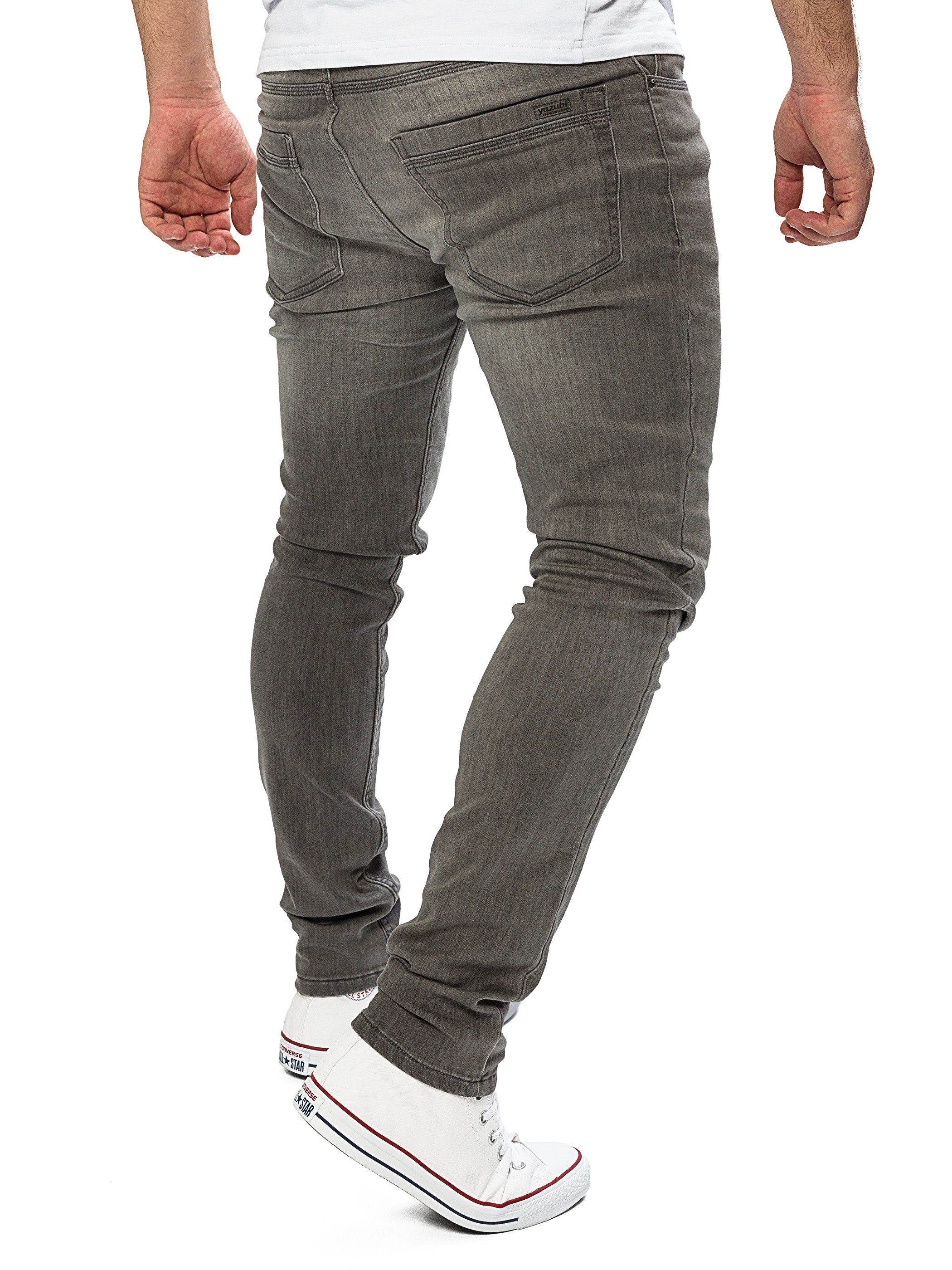 Yazubi Slim-fit-Jeans Herren Sweathose in Jeansoptik Erik Schmale Jeans, mit Stretch-Anteil – Bild 4 von 5