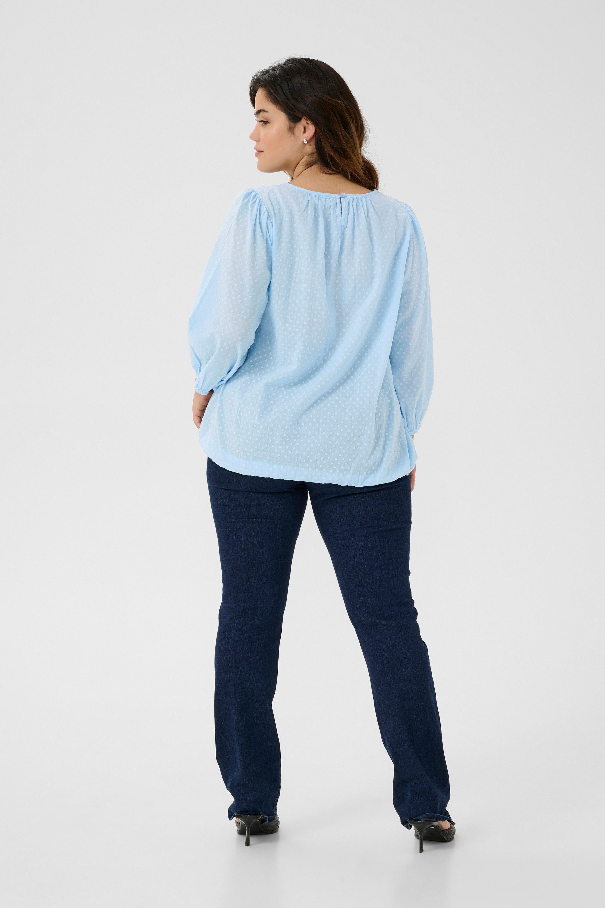KAFFE Curve Langarmbluse Langarm-Bluse KCrory Große günstig online kaufen