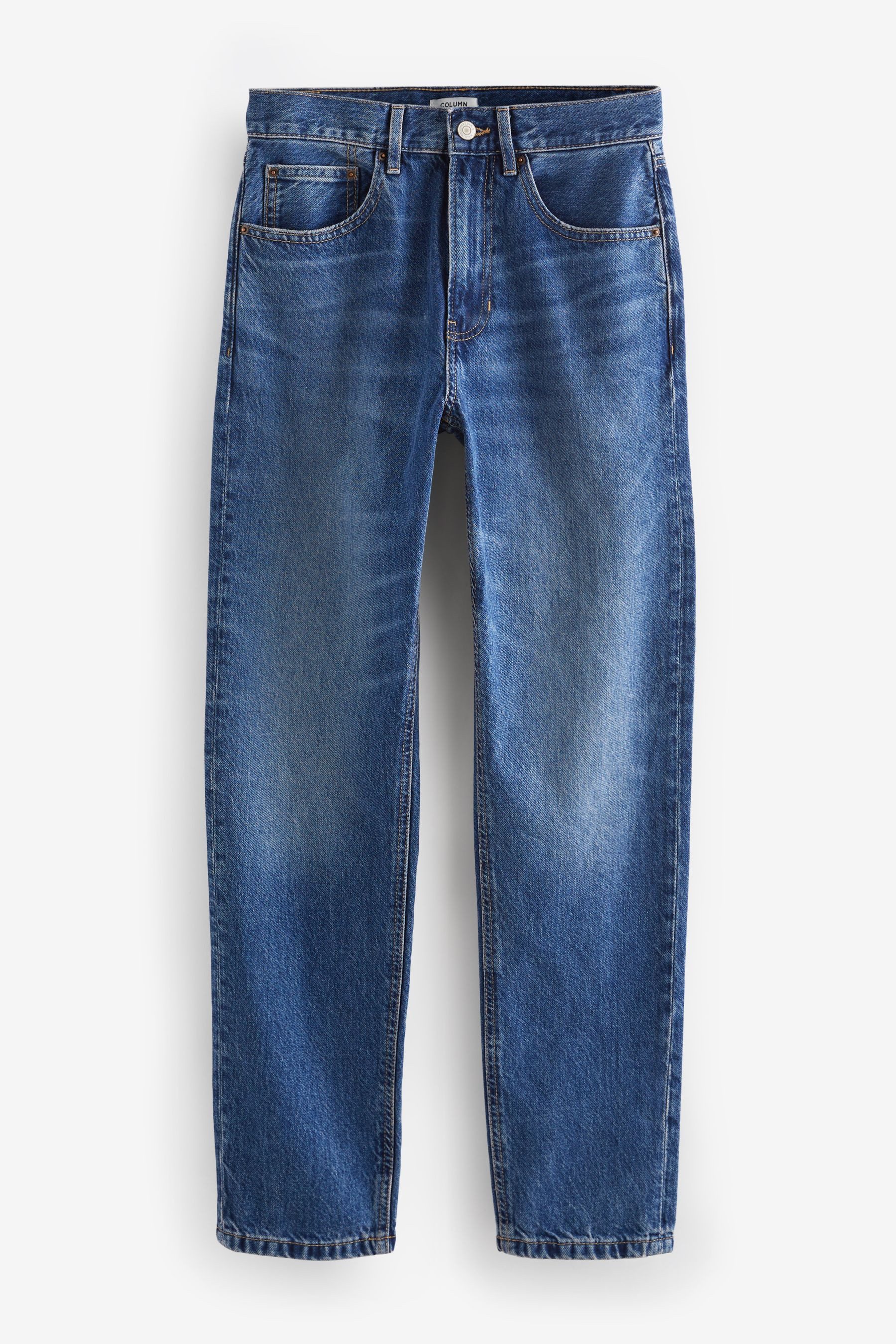 Next Straight-Jeans Column Jeans, Kurzgröße (1-tlg)