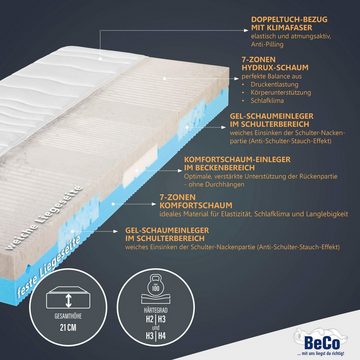 Komfortschaummatratze 2 Dreams, Beco, 21 cm hoch, komfortable Matratze in 90x200 cm und weiteren Größen erhältlich