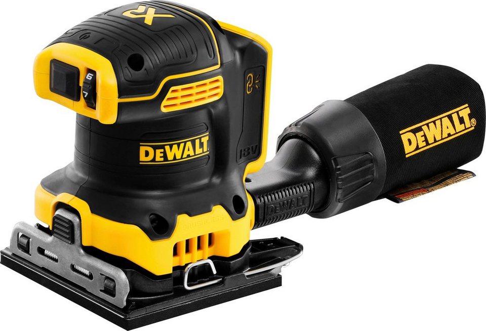 DeWalt Akku-Schwingschleifer DCW200NT-XJ, Basisversion (ohne AKKU &  Netzteil), Inkl. Staubfangsack, Lochschablone, T-STAK Box II