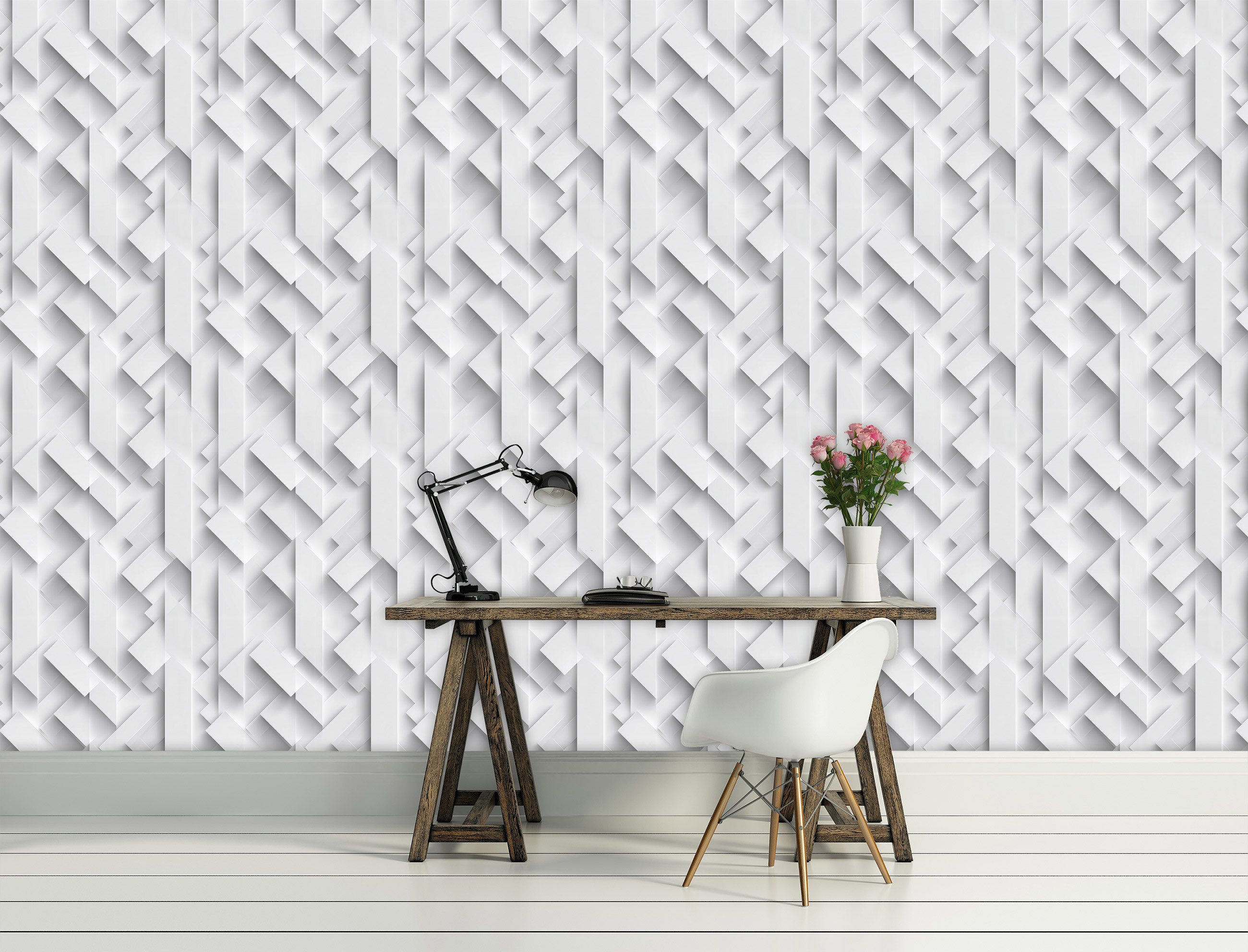 Wallarena Vliestapete Weiß Struktur Abstrakt Wohnzimmer Schlafzimmer Tapete günstig online kaufen