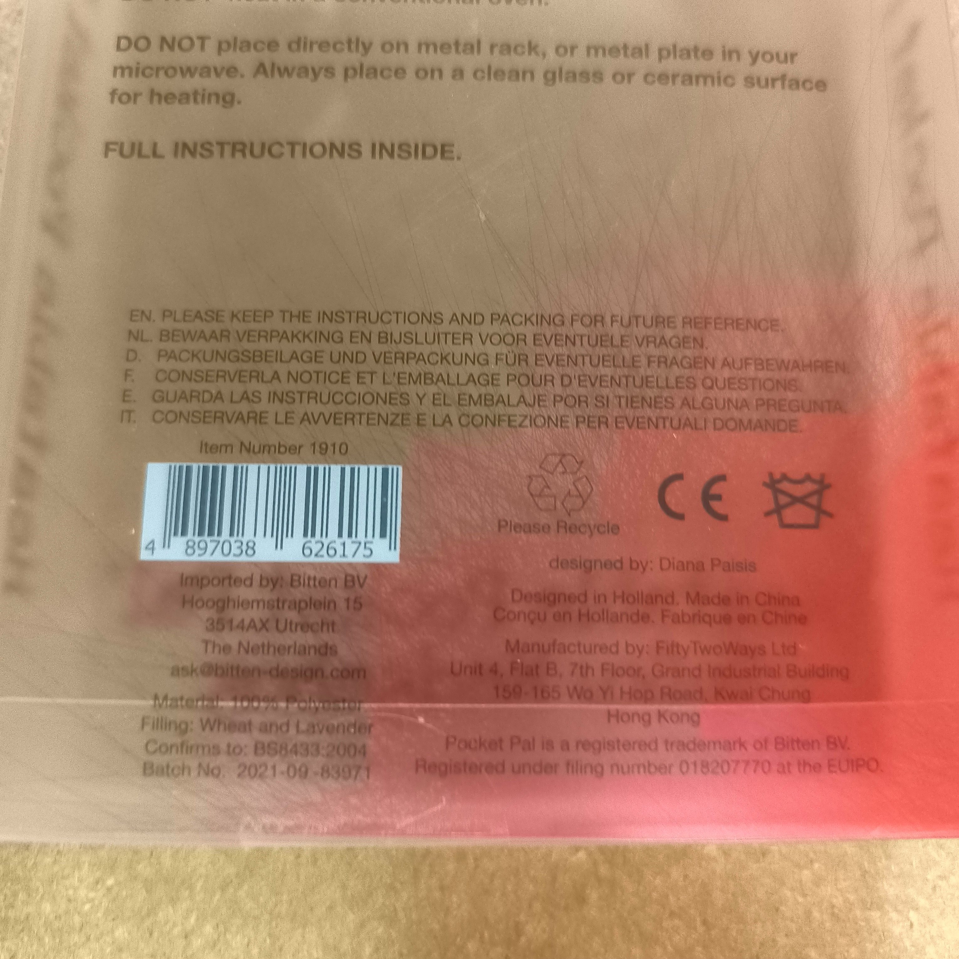bitten Wärmekissen Igel Mini Körnerkissen mit Lavendelduft