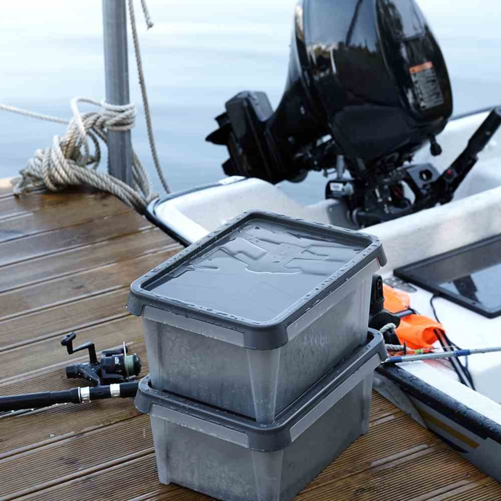 Orthex Aufbewahrungsbox Box wasserdicht 33l grau SmartStore Dry Boxen Aufbewahrung Haushalt wo