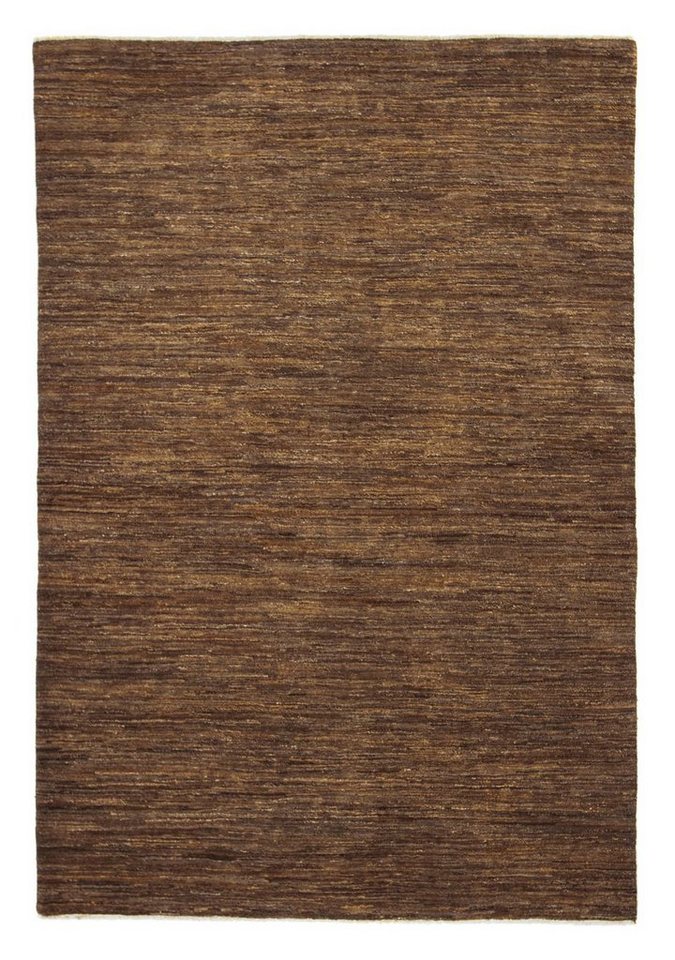Wollteppich »Gabbeh Teppich handgeknüpft dunkelbraun«, morgenland, rechteckig, Höhe 18 mm, handgeknüpft-HomeTrends