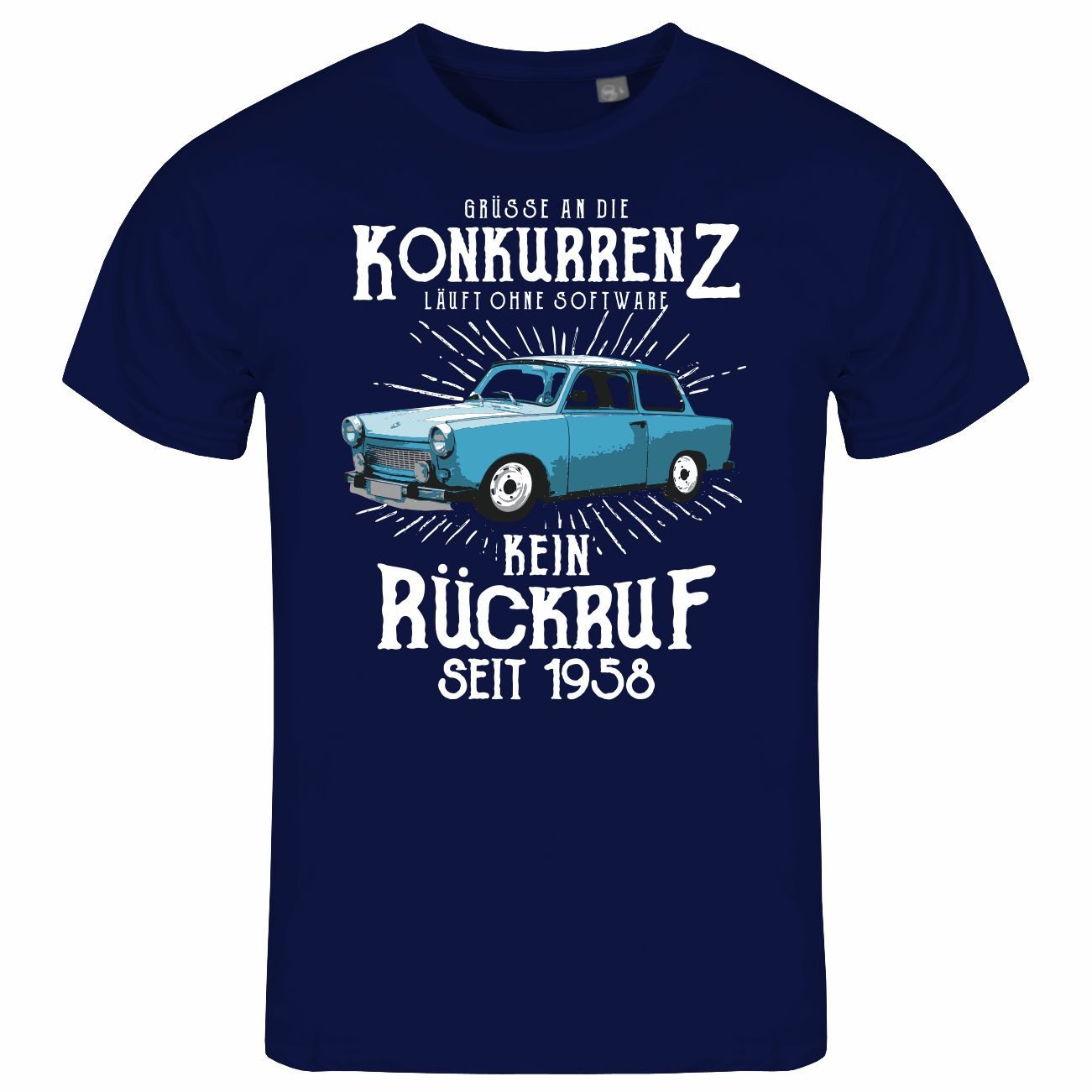 Print-Shirt Herren T-Shirt Grüße an die Konkurrenz