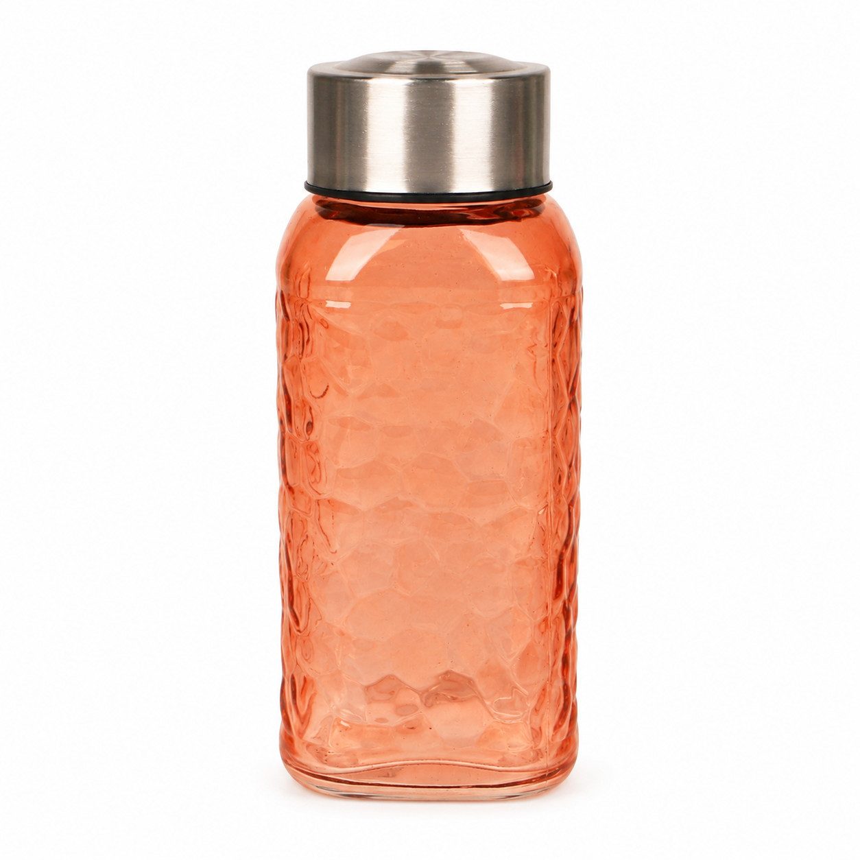 WestCraft Trinkflasche Vintage Glasflasche 300 ml, auslaufsicher – Pastelltöne, Wasserflasche für Smoothies, Shots, Saft & Meal Prep to go